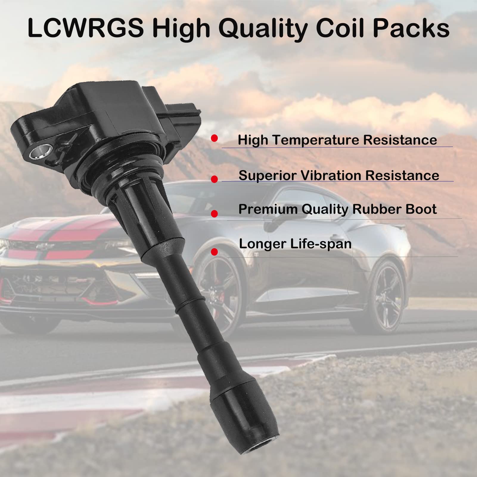 Set of 6 Ignition Coil Packs & Spark Plugs Fits For 3.5 V6 Nissan Murano Maxima Altima Pathfinder Infiniti G35 EX35 JX35 2009 20