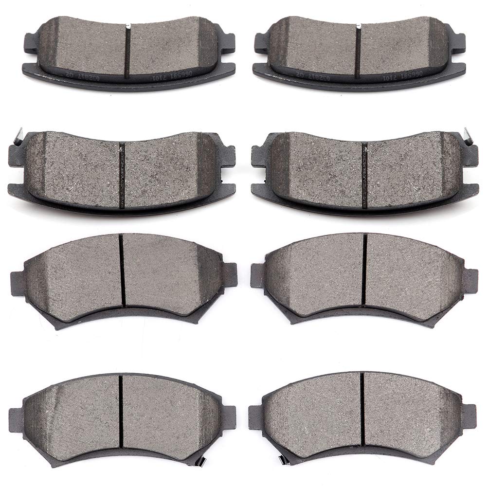 Ceramic Brake Pads Kits,Scitoo 8Pcs Brakes Pads Set Fit For Buick Century,Regal,For Chevy Impala,Monte Carlo,Venture,For Oldsmob