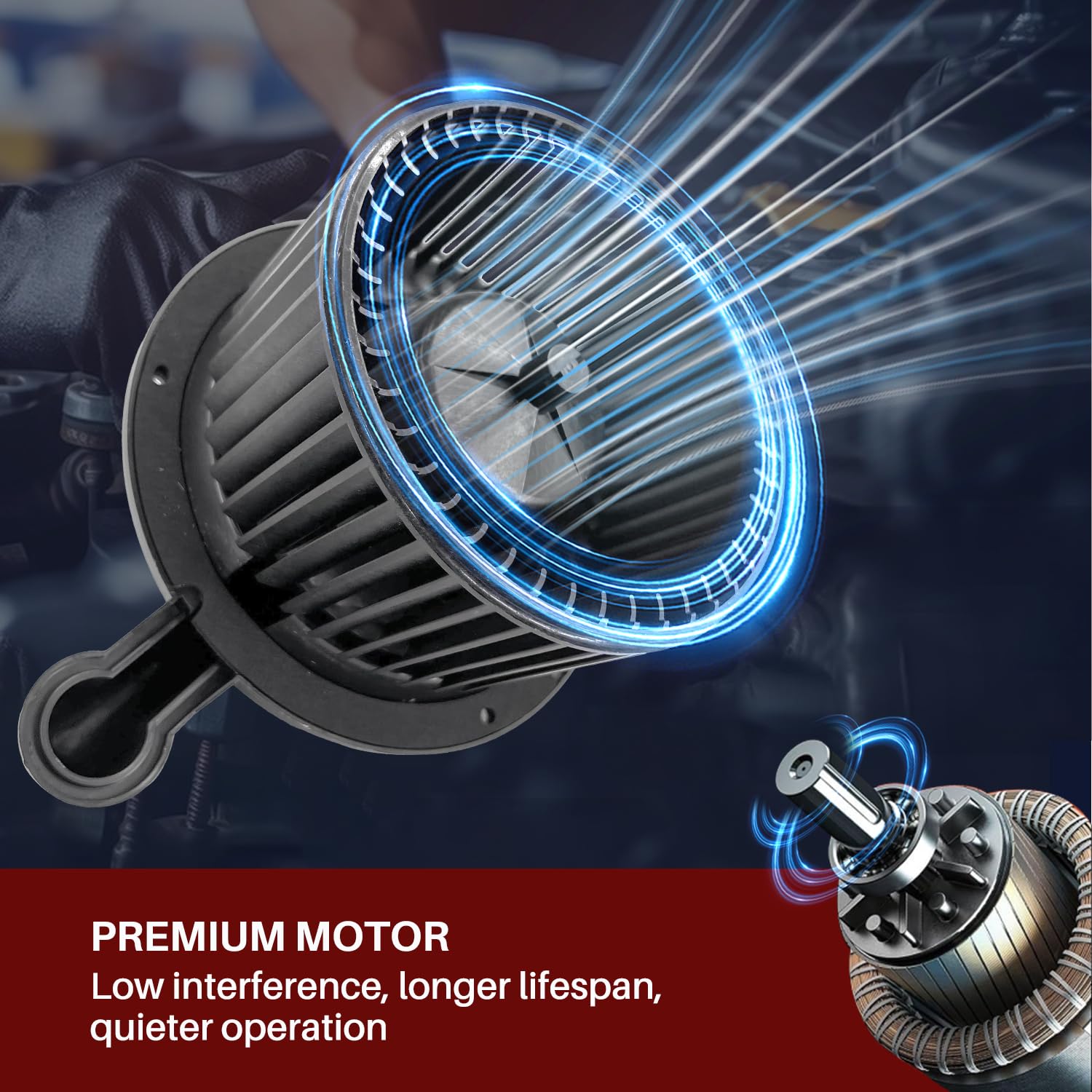 Aspligo 700178 Ac Heater Blower Motor Fan Assembly Fit For Ford Explorer 2006-2010 Explorer Sport Trac 2007-2010, For Mercury Mo