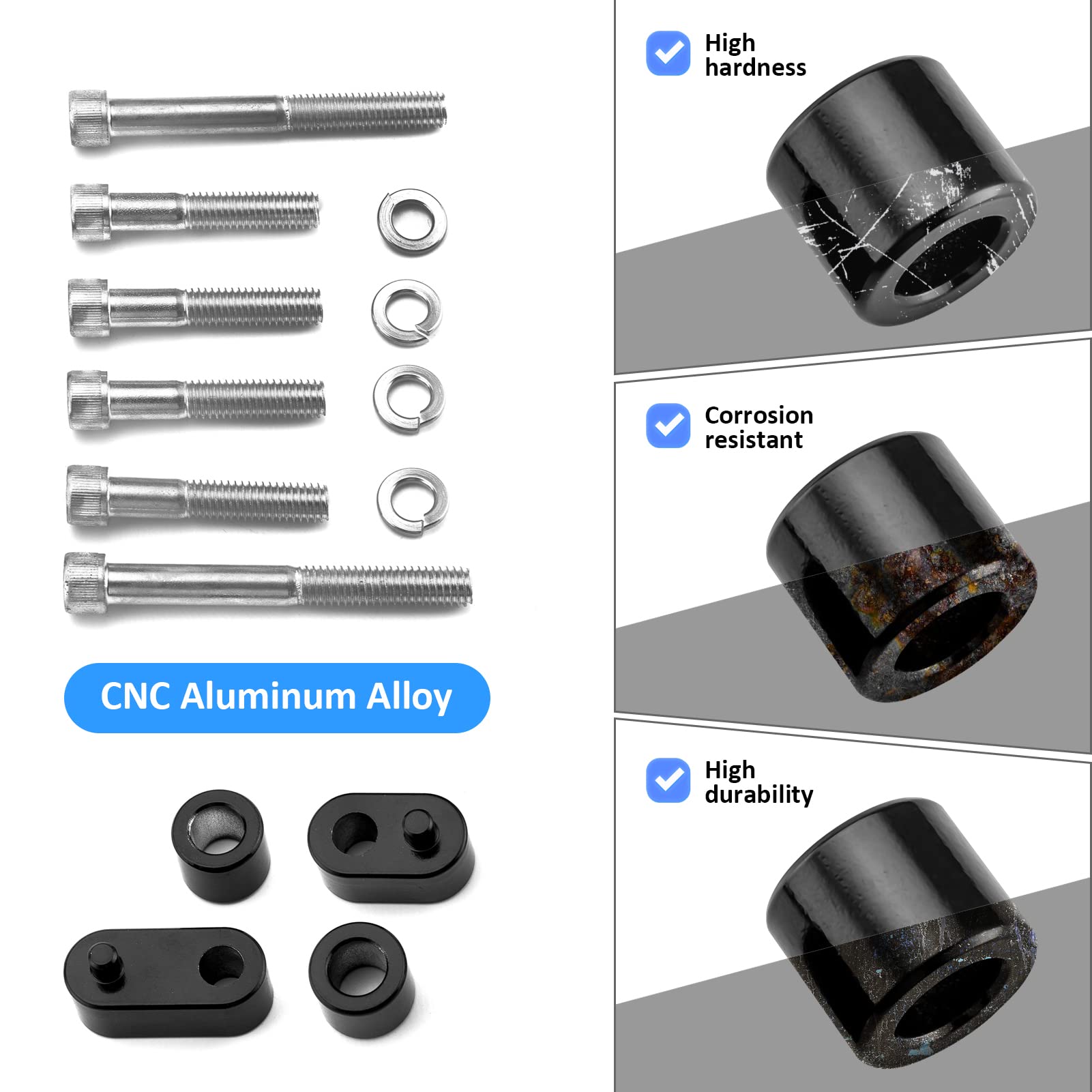 Floorboard 3/4'' Extension Spacer Kit Compatible With 2009-2024 Harley Touring Electra Glide Flht Road King Flhr Street Glide Flhx Road Glide Fltr, 2009-2013 Fl Trikes