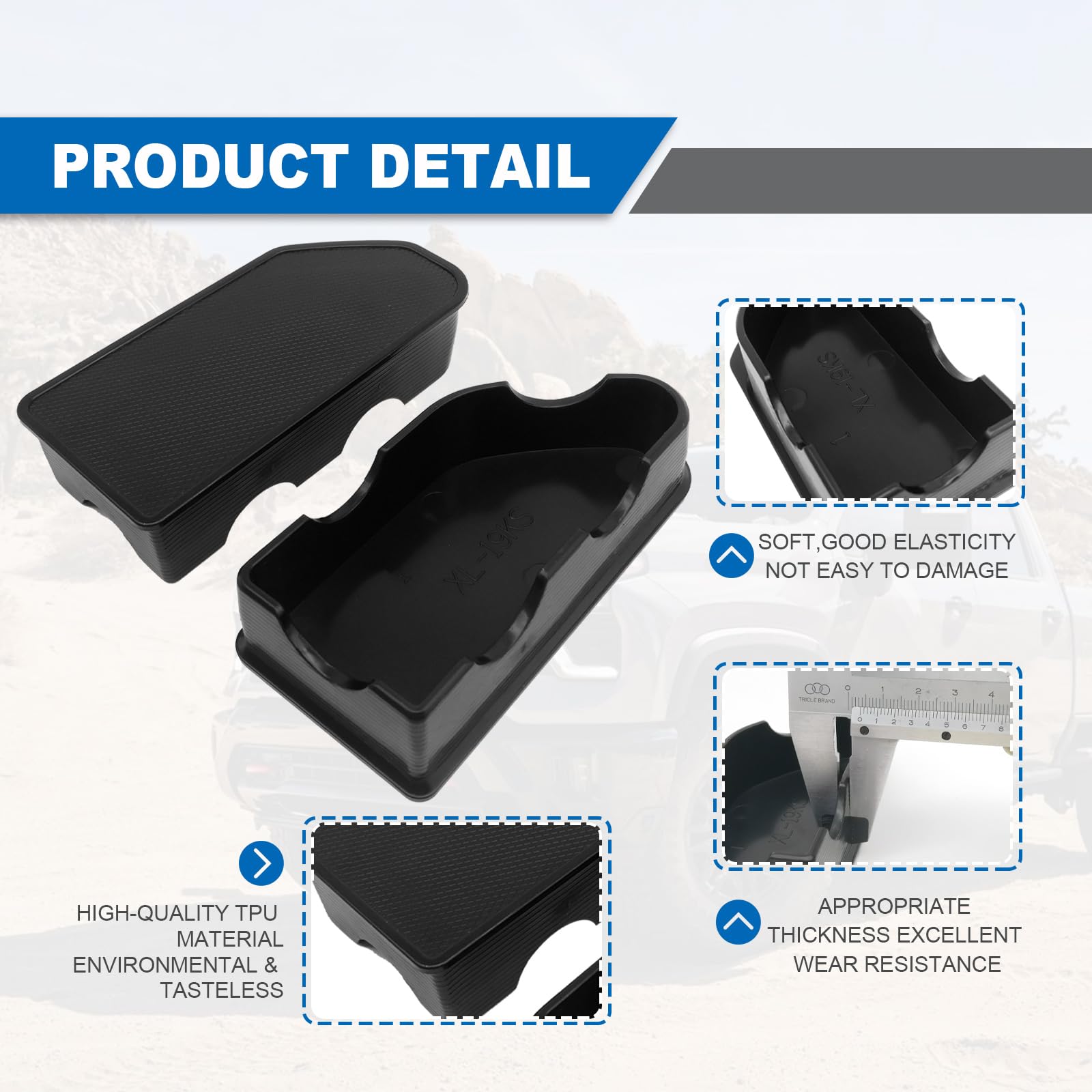 Bed Rail Stake Pocket Covers - Compatible With 2014-2018 Gmc Sierra 1500/Chevy Silverado 1500 & 2015-2019 Silverado/Sierra 2500/