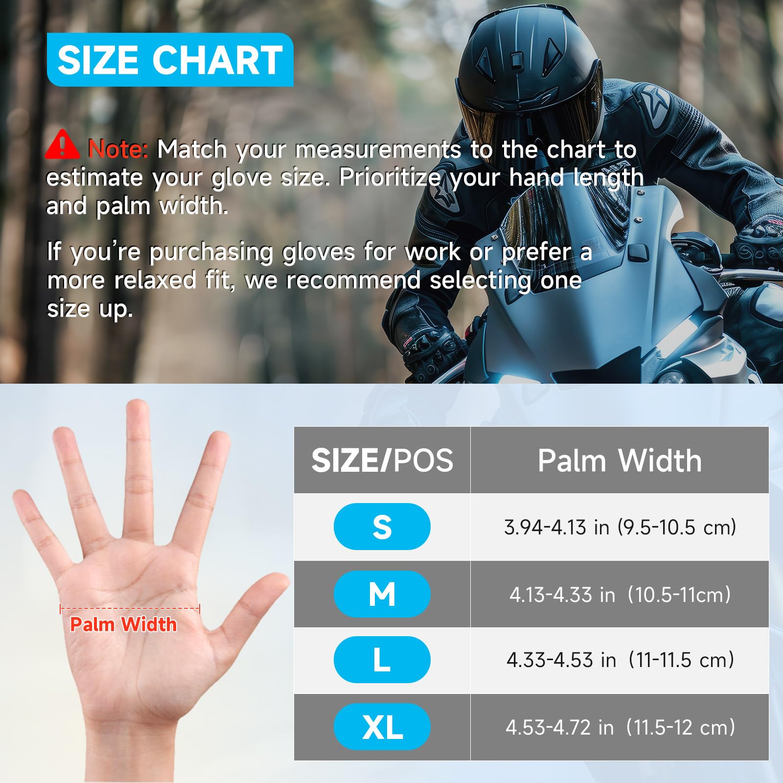 Cierto Motorcycle Gloves For Men And Women: Touch Screen Anti-Slip Tactical Glove With Breathable Hard Knuckle And Adjustable Wr