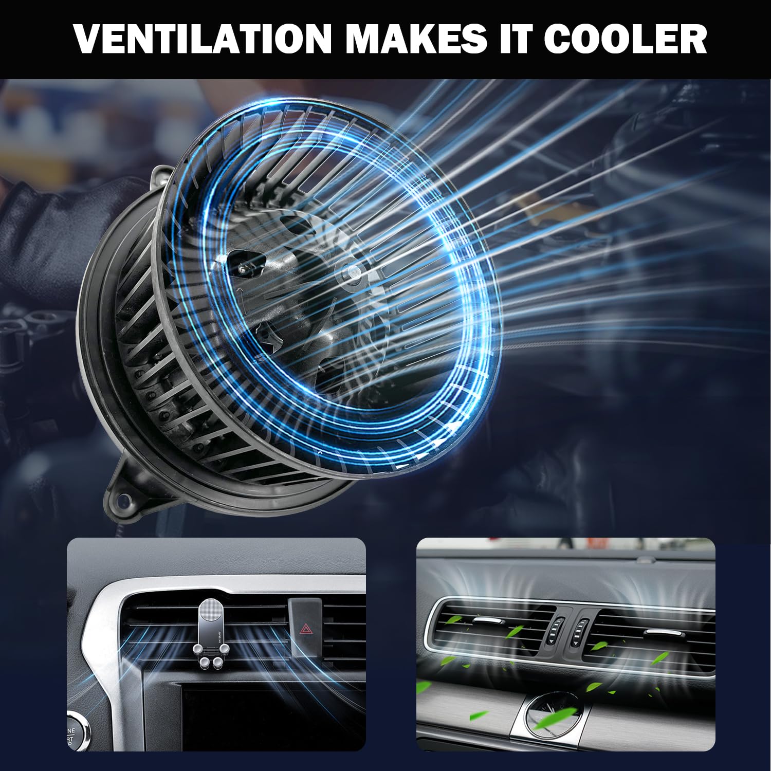 Aspligo 700175 Ac Heater Blower Motor Fan Assembly Fit For Nissan Frontier 2005-2019, Pathfinder 2005-2012,Xterra Replaces 2005-