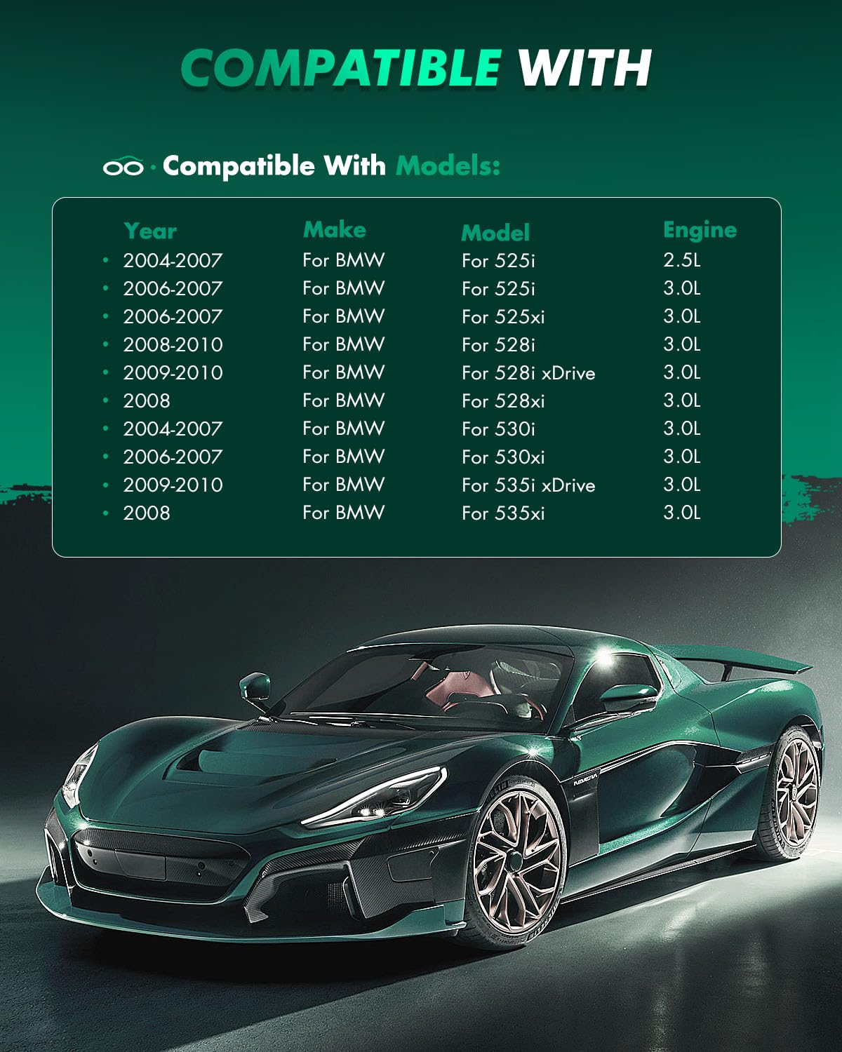 Scitoo D1042 D918 Front Rear Semi-Metallic Brake Pads Sets Fit For Bmw 335D | For 335I | For 335I Xdrive | For 335Is | For 335Xi