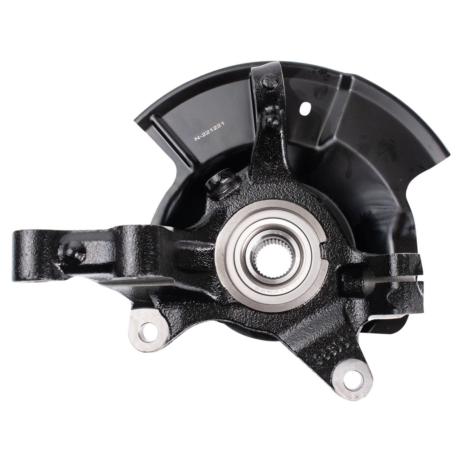 Trq Front Steering Knuckle & Wheel Bearing Hub Rh Right Passenger Side Compatible With 2007-2010 Ford Edge Lk056
