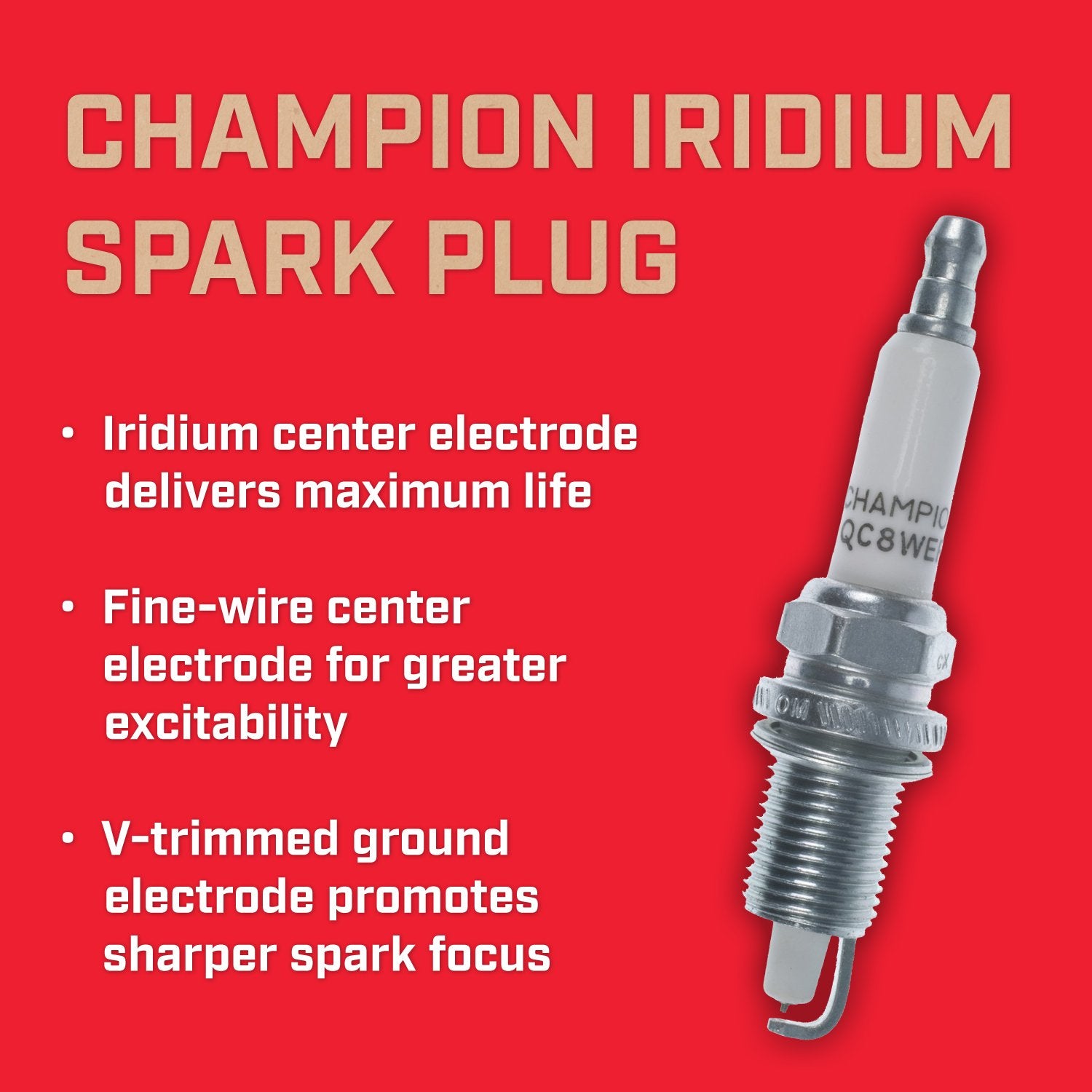 Champion Iridium 9809 (Qc8Wep) Pack Of 1 (Upc 037551010707)