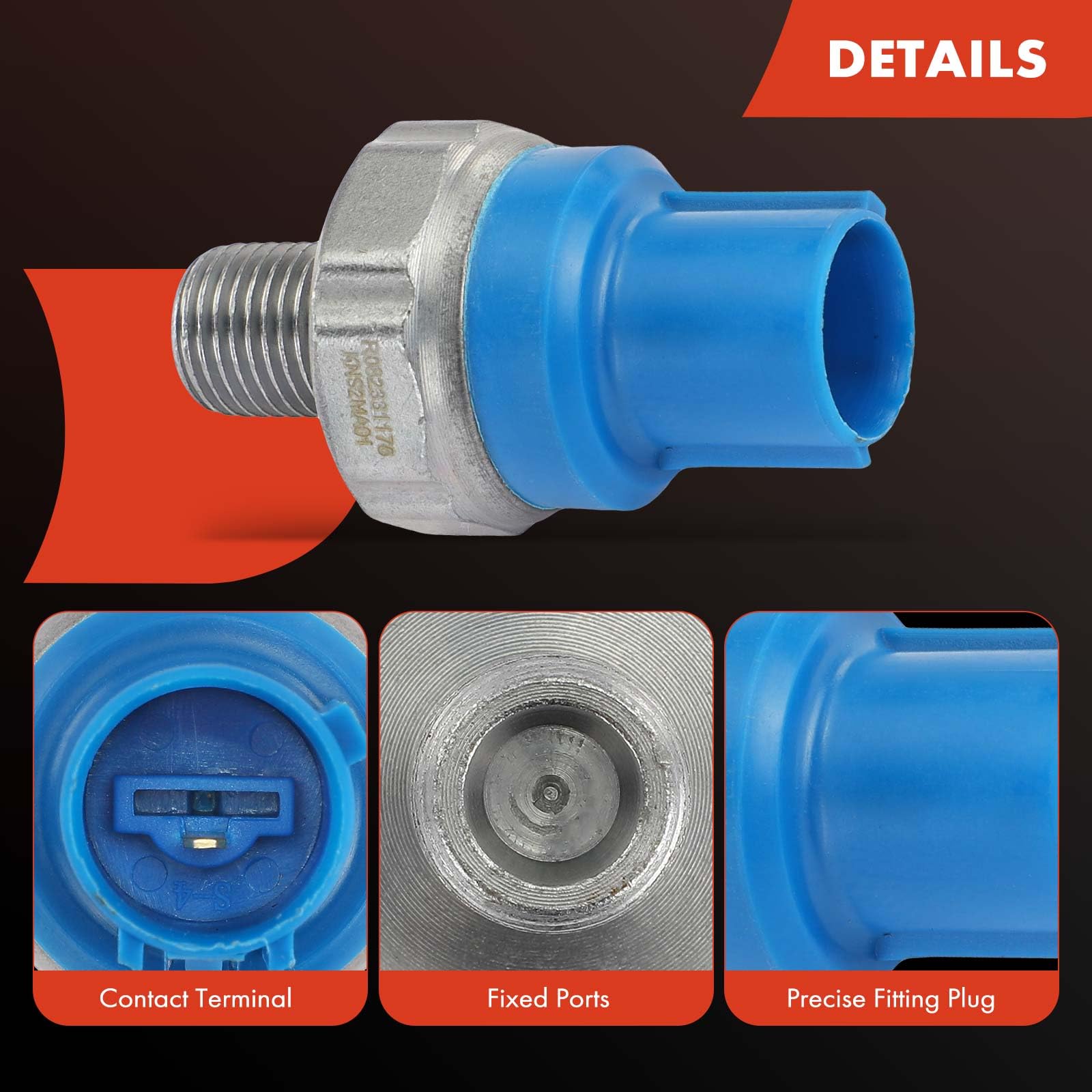 A-Premium Knock Detonation Sensor Compatible With Acura Rl 1996-2004 3.5L & Honda Civic 1996-2000 1.6L, Replace# 30530-P2M-A01,