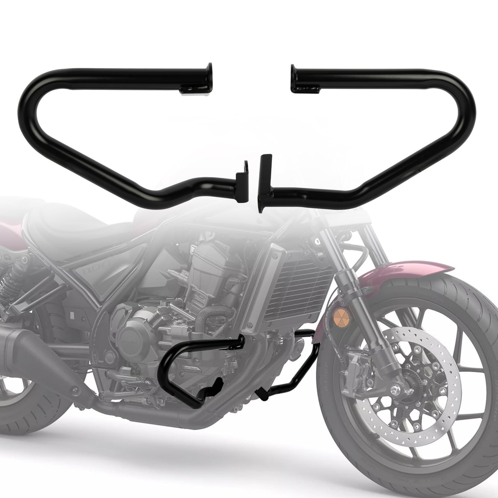 Rebel 1100 Crash Bar - PSLER Engine Guard Highway Crash Bars for CMX Rebel 1100 Rebel1100 DCT Rebel 1100T 2021 2022 2023 2024 Mo