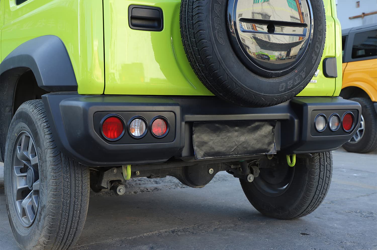 Junleli Tail Light Protector Decoration Cover Trim For Jimny 2019 2020 2021 2022 2023 Car Exterior Accessories Abs Black