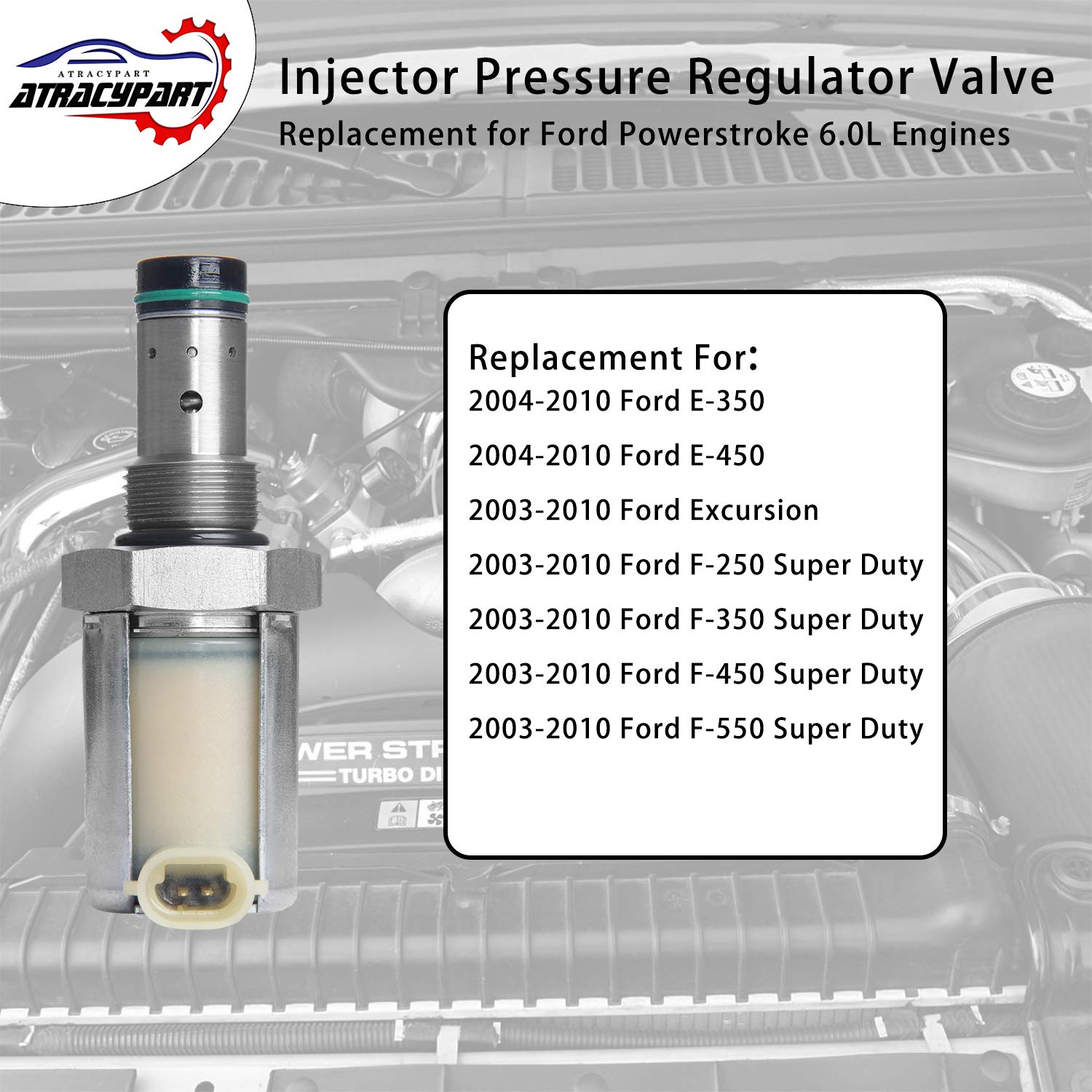 6.0 IPR Valve with Socket Tool Compatible With 2004-2010 Ford E350 E450 2003-2010 F250 F350 F450 F550 Super Duty & Excursion - R