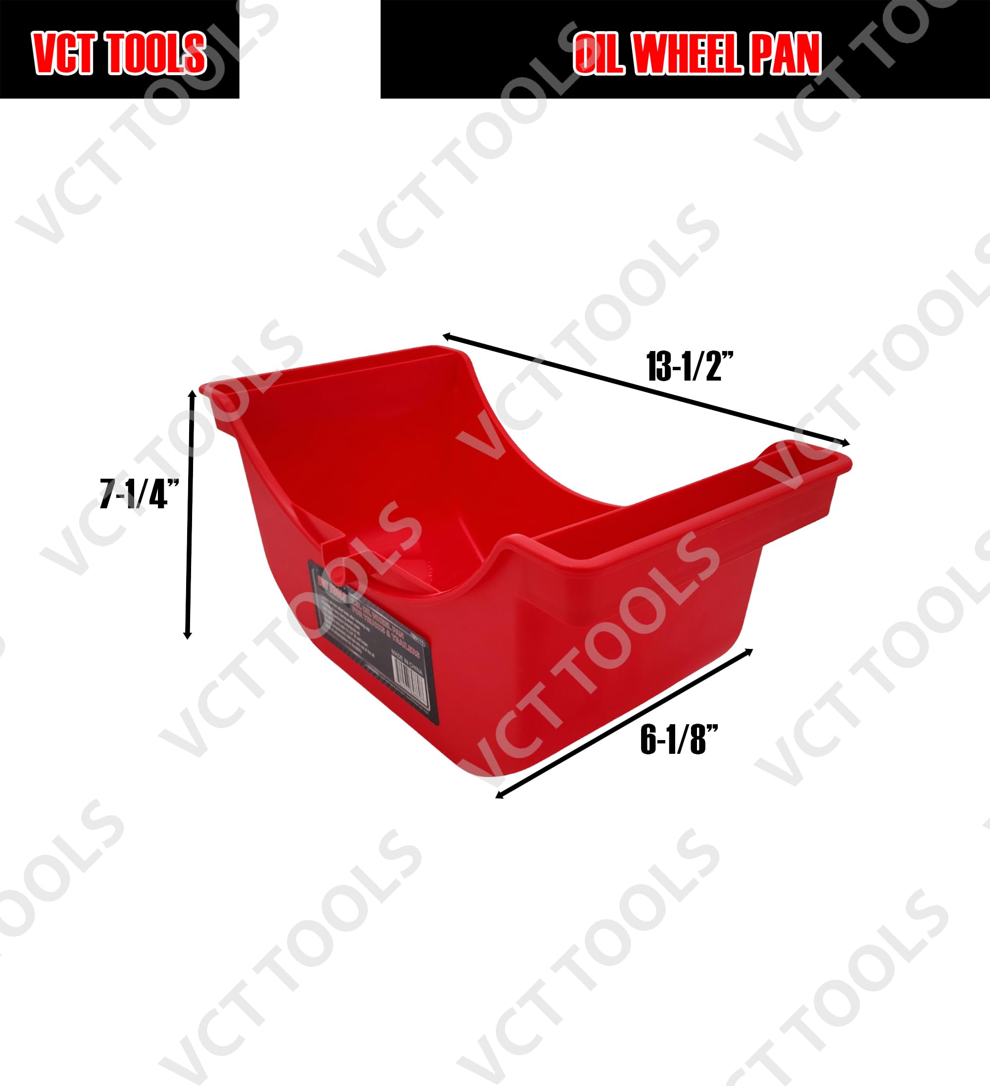 VCT Truck and Trailer Wheel Axle Seal Oil Drain & Drip Pan, 2.5L Oil Pan, 2/3 Gallon Reusable for Trucks & Trailers Wheel Hub Re