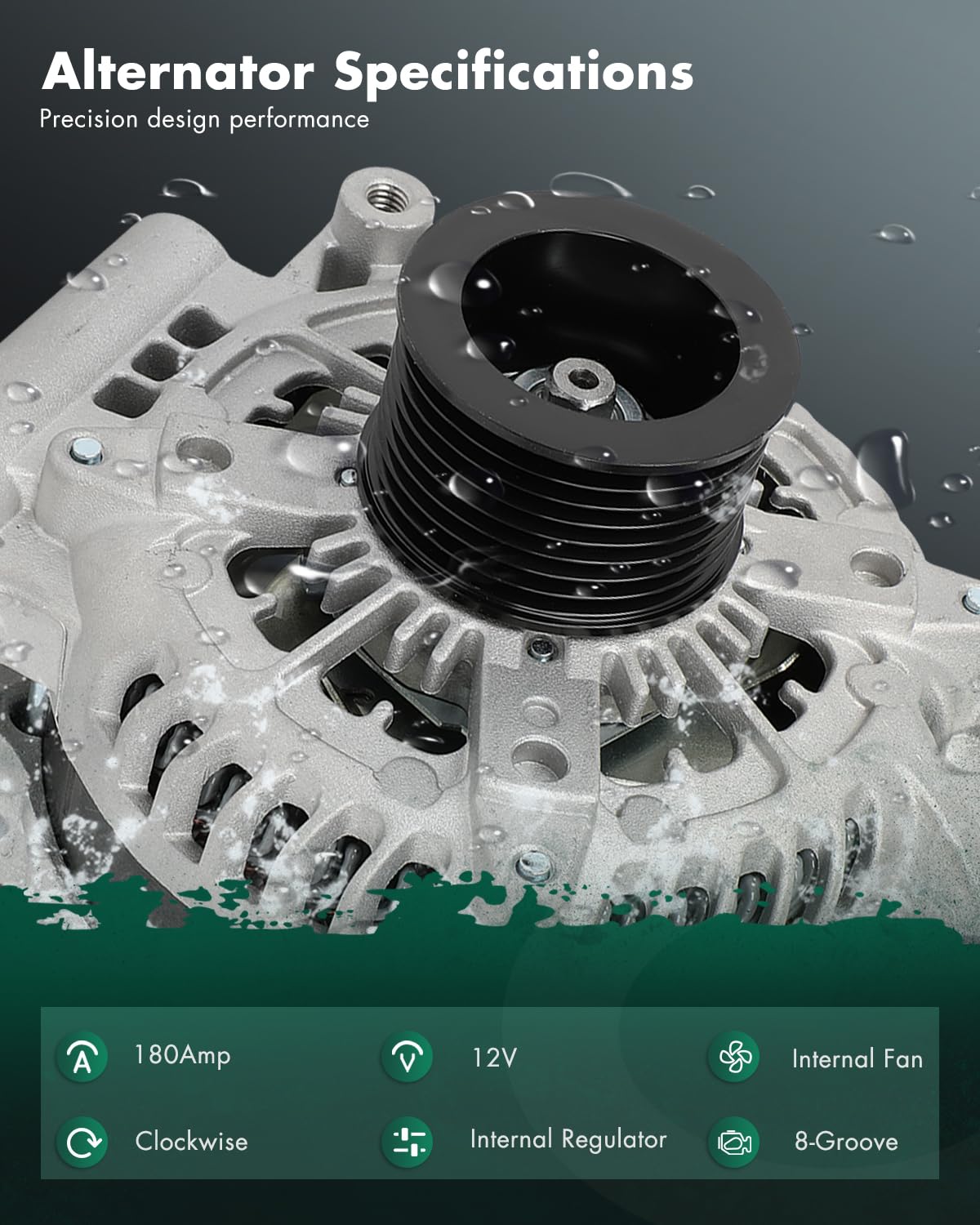 SCITOO Alternator Fit for Toyota for Land Cruiser 5.7L 2008-2011 2013-2015,for Toyota for Sequoia 4.6L 2010-2012,for Toyota for