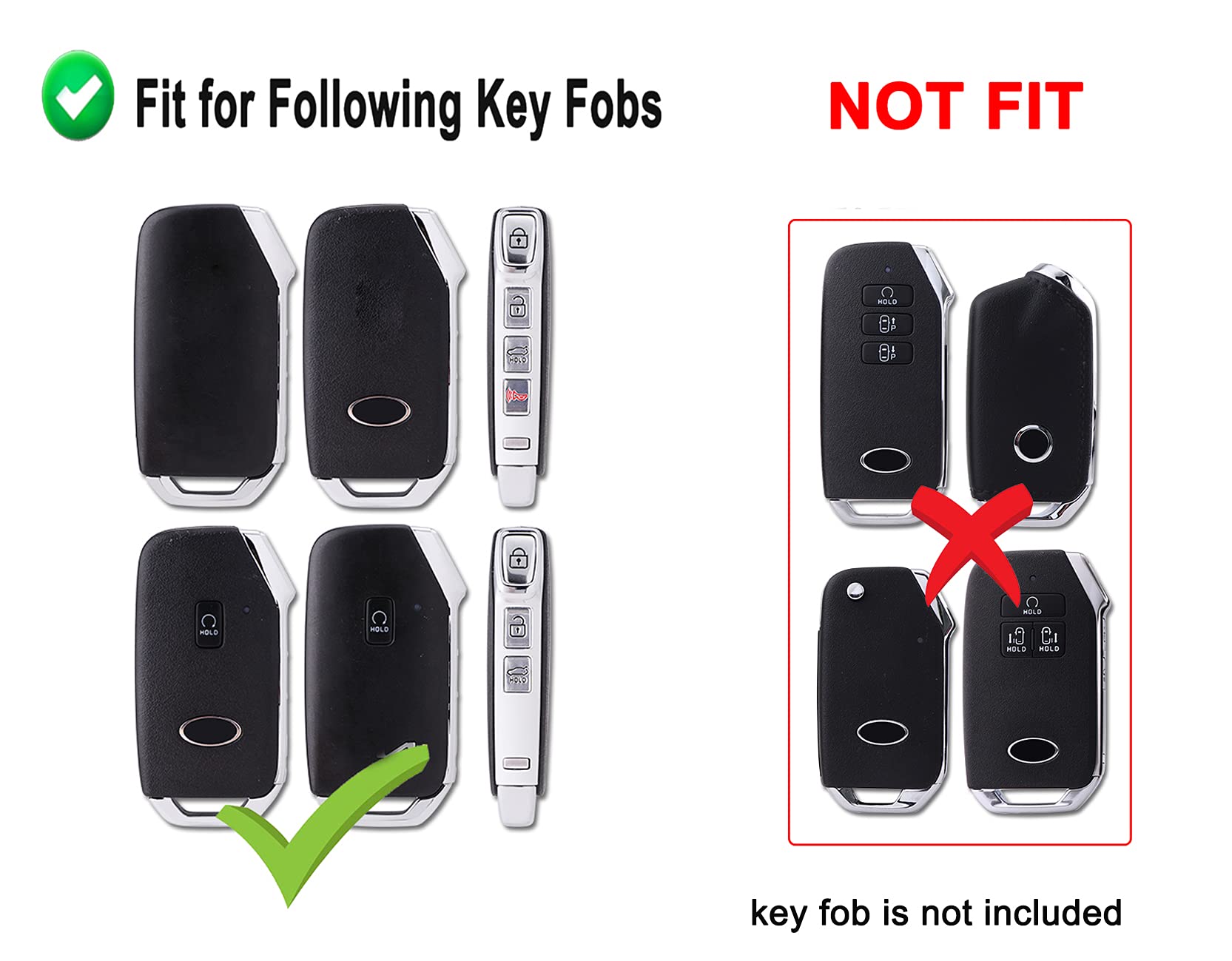 Key Fob Cover Case Fit For Kia Ceed Cerato Forte Niro Seltos Sorento Soul Sportage Telluride Remote Holder Skin Protector Keyles