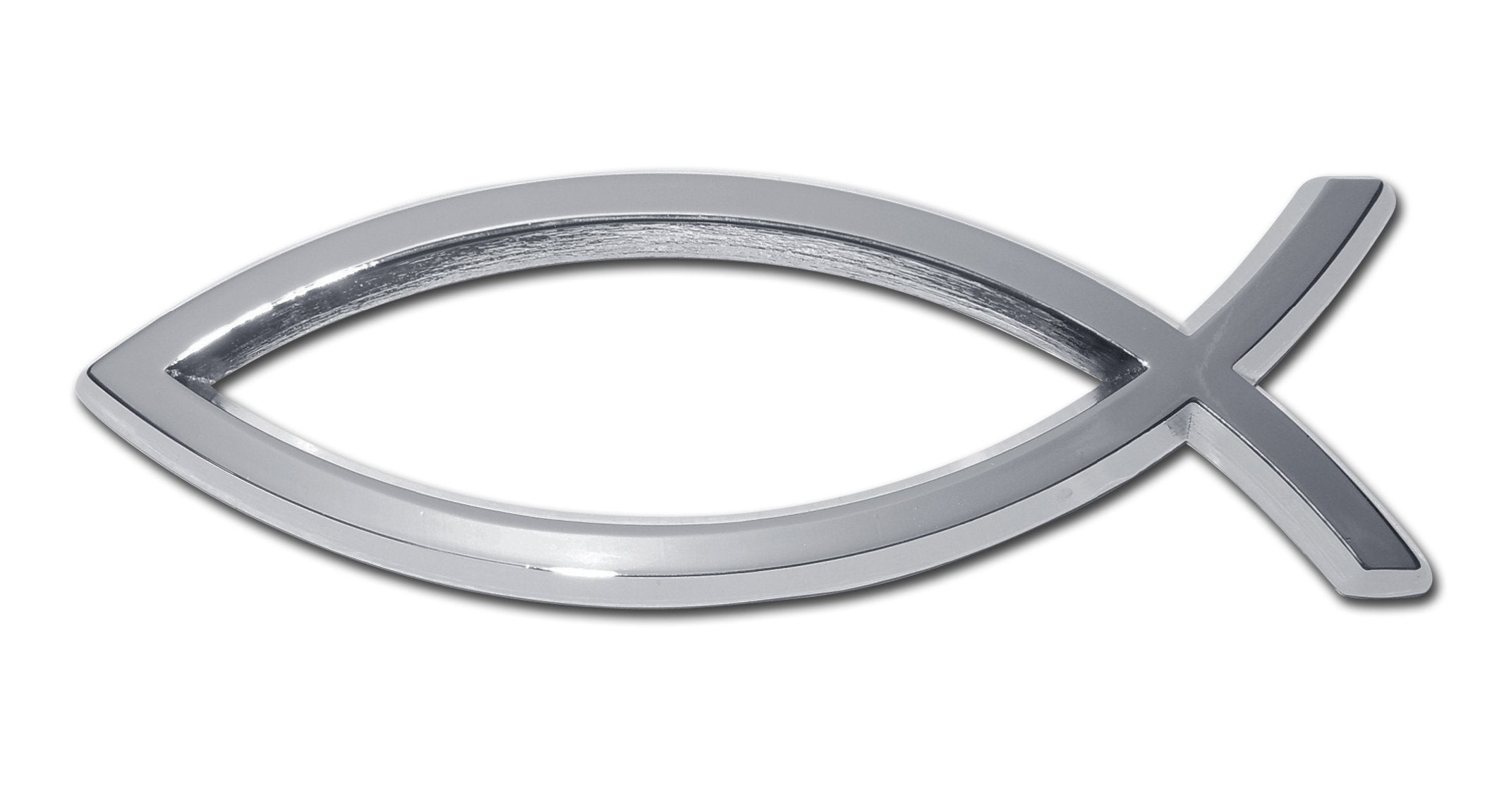 Christian Fish Chrome Auto Emblem