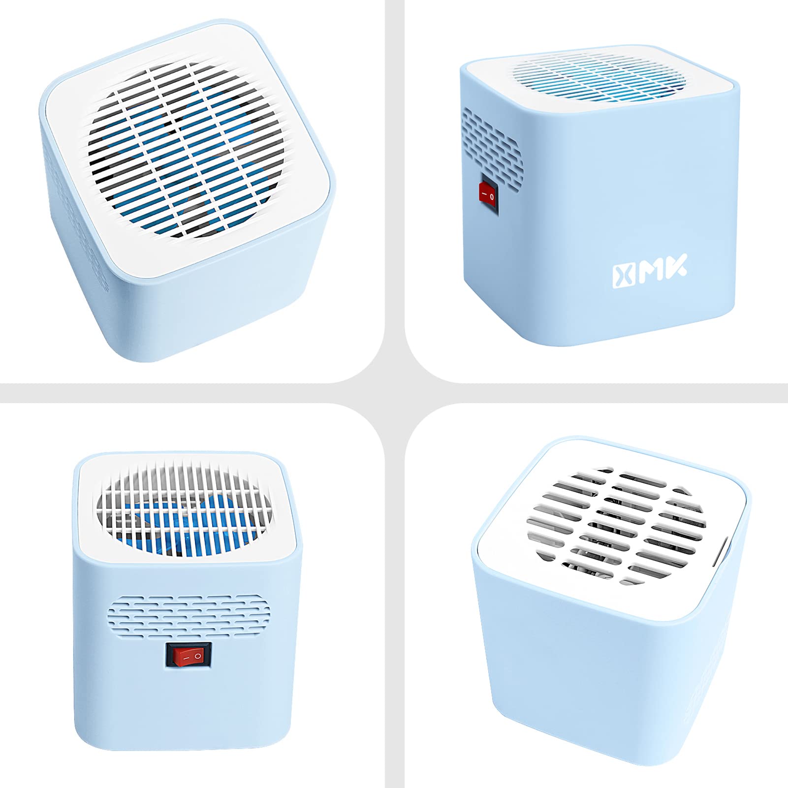 XMK RV Fridge Fan, 3,000 RPM Motor RV Refrigerator Fan with Easy On and Off Switch, Multiple Side Vents Circulate Air Inside Eff