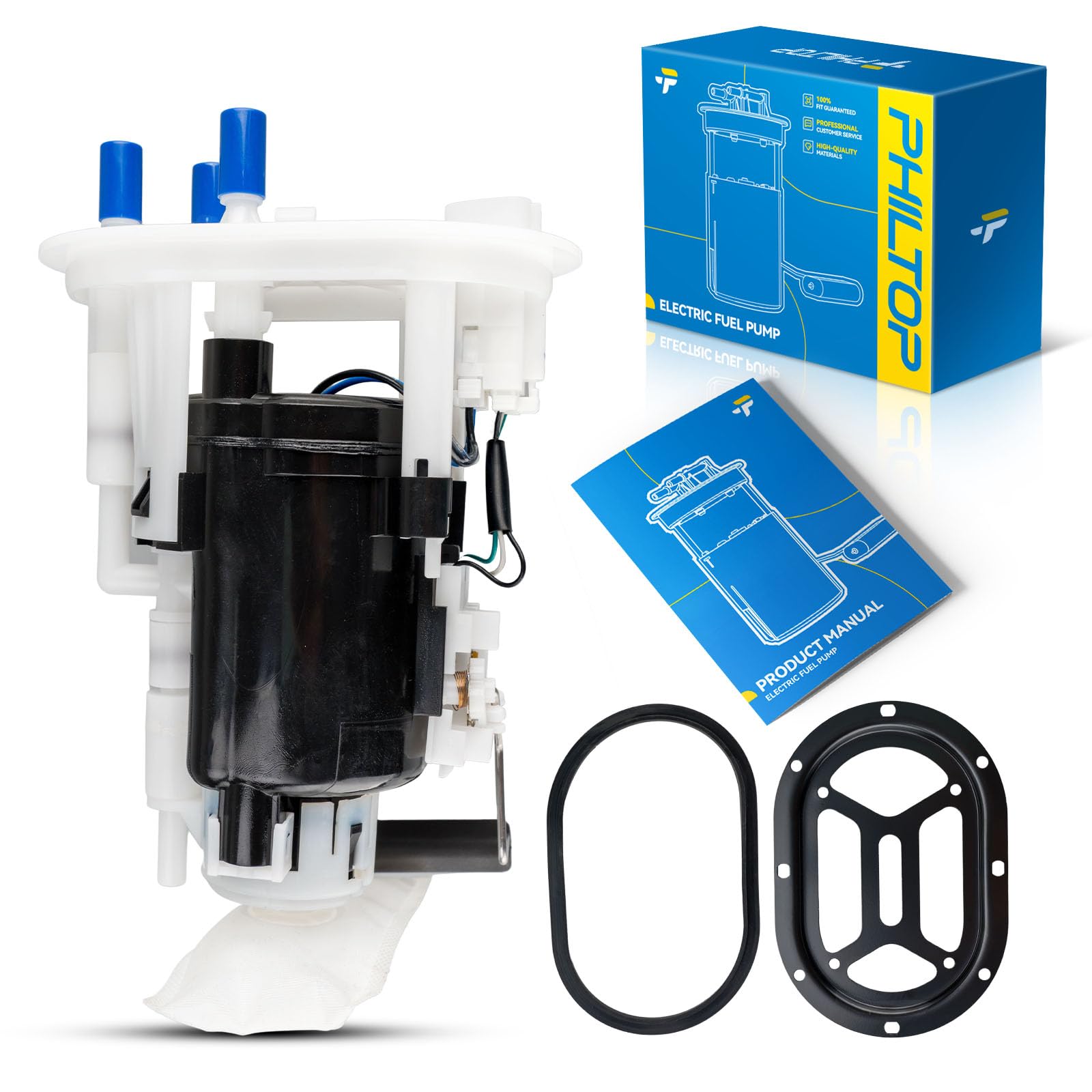 PHILTOP FG1930 Electric Fuel Pump Assembly Compatible with Hyundai Santa Fe 2001-2002 2.4L 2.7L | Direct Replacement Fuel Pump M