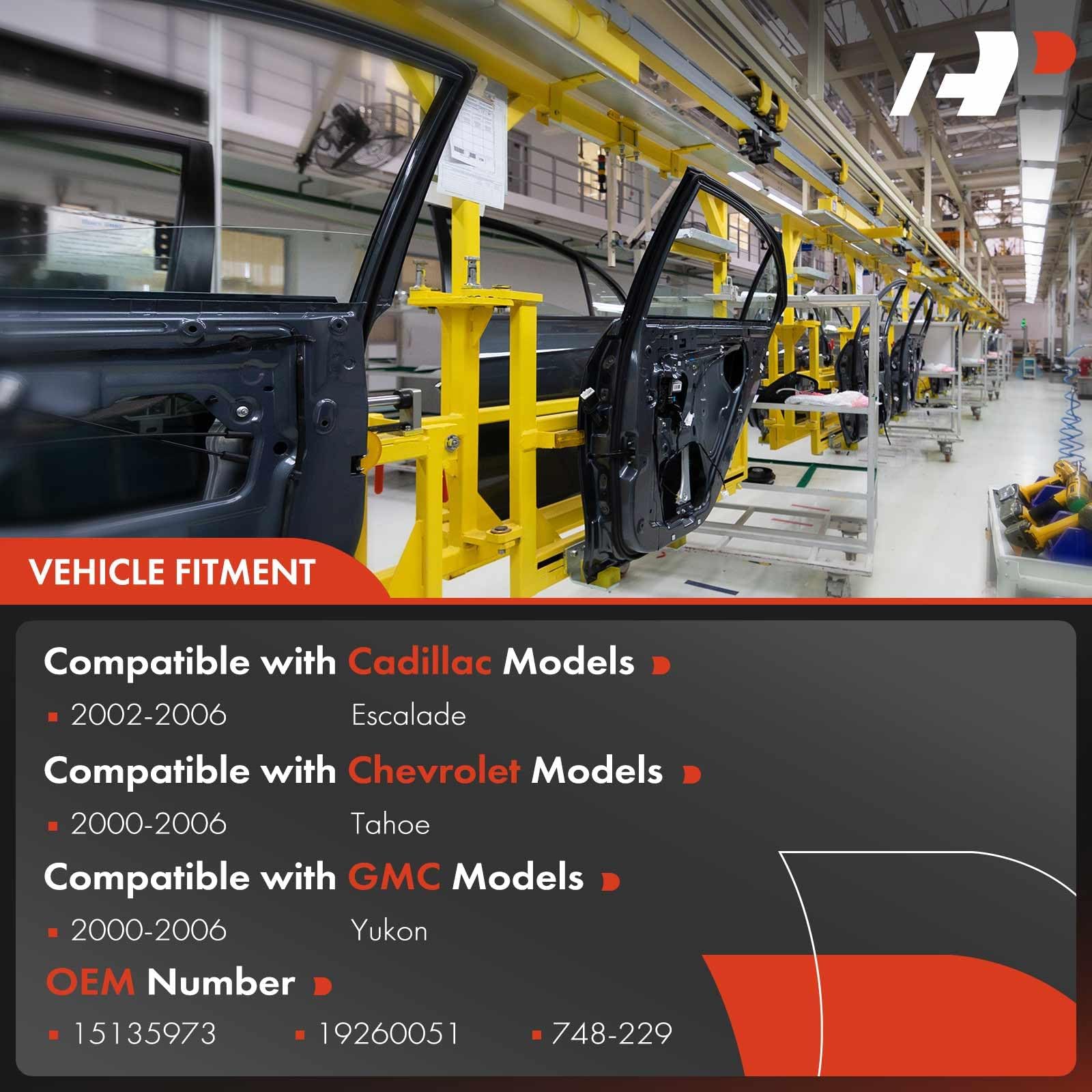 A-Premium Power Window Regulator And Motor Assembly Replacement For Chevrolet Tahoe Gmc Yukon 2000-2006 Cadillac Escalade 2002-2