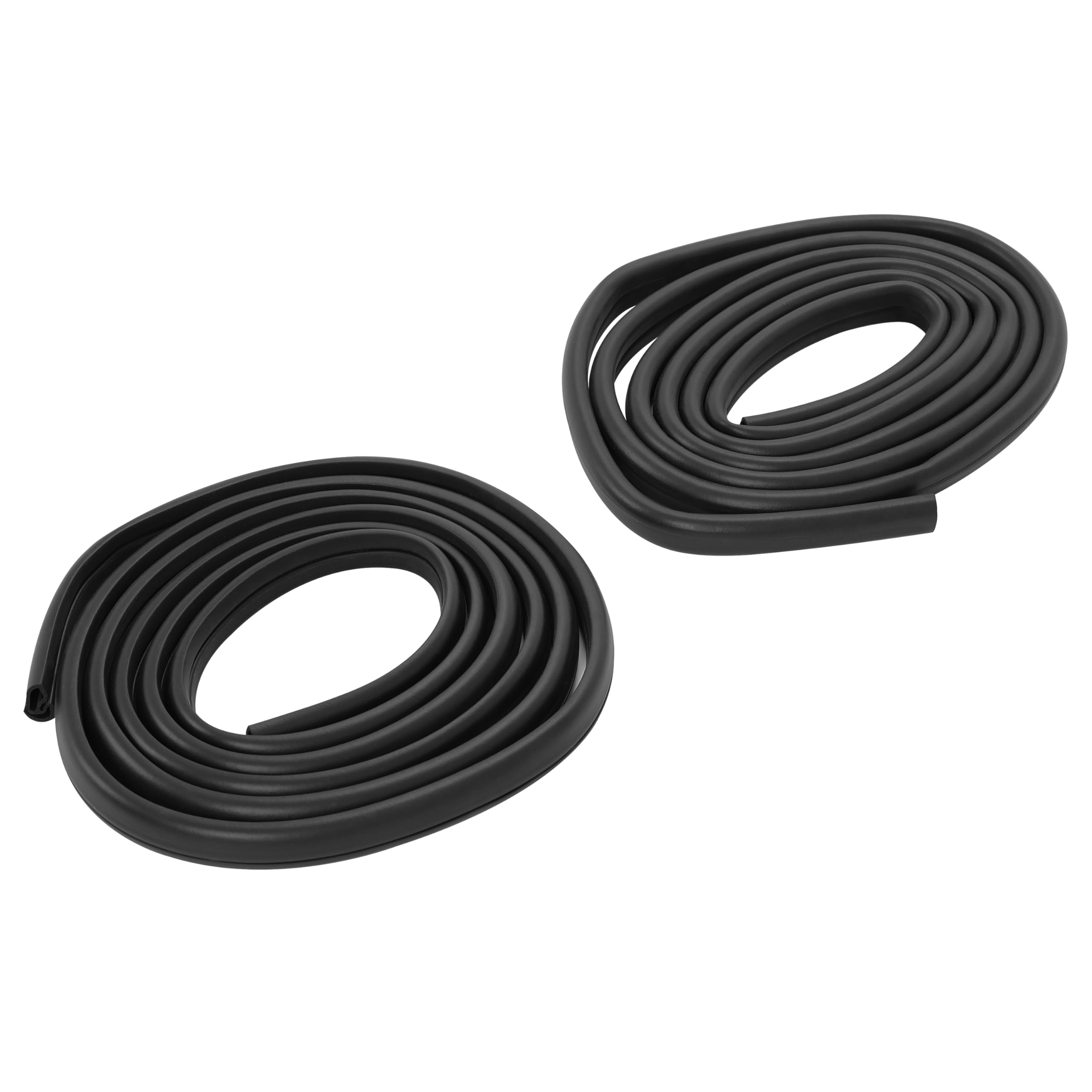 Ecotric Door Seals Rubber Weatherstrip Pair Set For 1973-1979 Ford Bronco F100 F150 F250 F350 Black