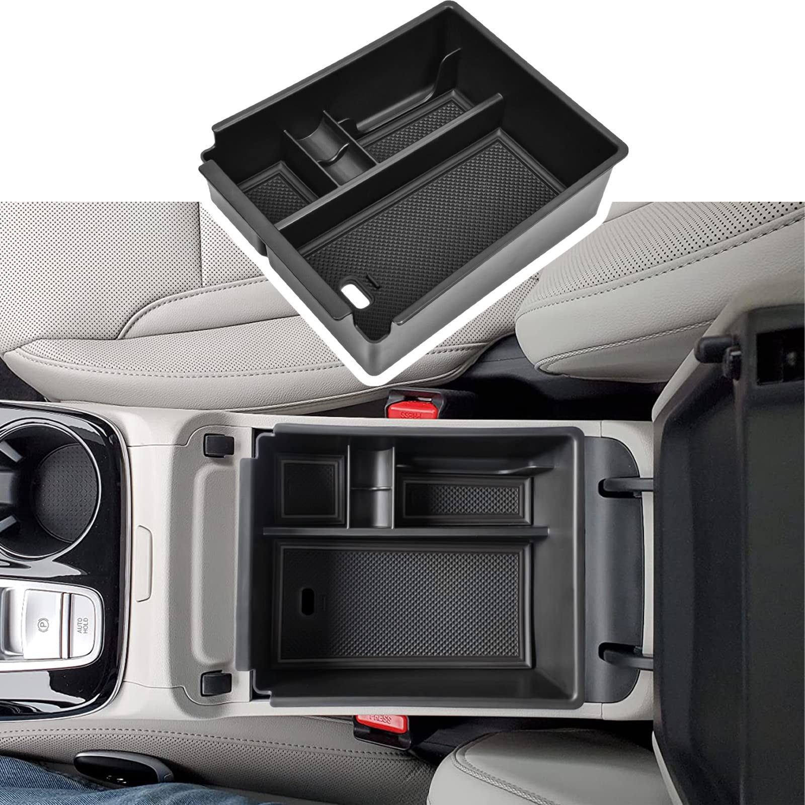 Center Console Organizer Tray Compatible with Hyundai Tucson Limited 2022 2023 2024 Tucson Hybrid Accessories, Automatic Transmi