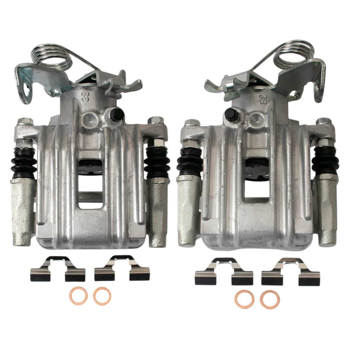 Trq Rear Brake Caliper Set Compatible With 1999 Audi A6 1998-2004 A6 Quattro 2001-2005 Allroad Quattro 2000-2005 Volkswagen Pass