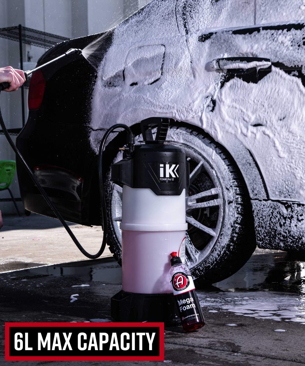 Adam’S Ik Foaming Pump Sprayer (6 Liters) - Pressure Foam Sprayer For Car Cleaning Kit Car Wash Car Detailing | Fill With Car Wash Soap Wheel Cleaner Tire Cleaner Rim | Water Sprayer Lawn Garden Weeds