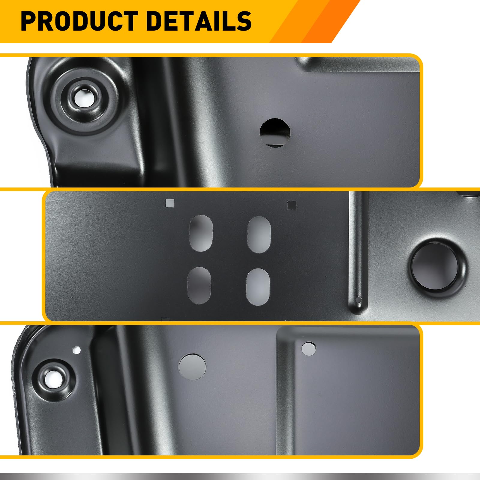 Kuafu Transmission Skid Plate Crossmember Compatible With 1997-2002 Jeep Wrangler Tj Steel Powder Coated Black