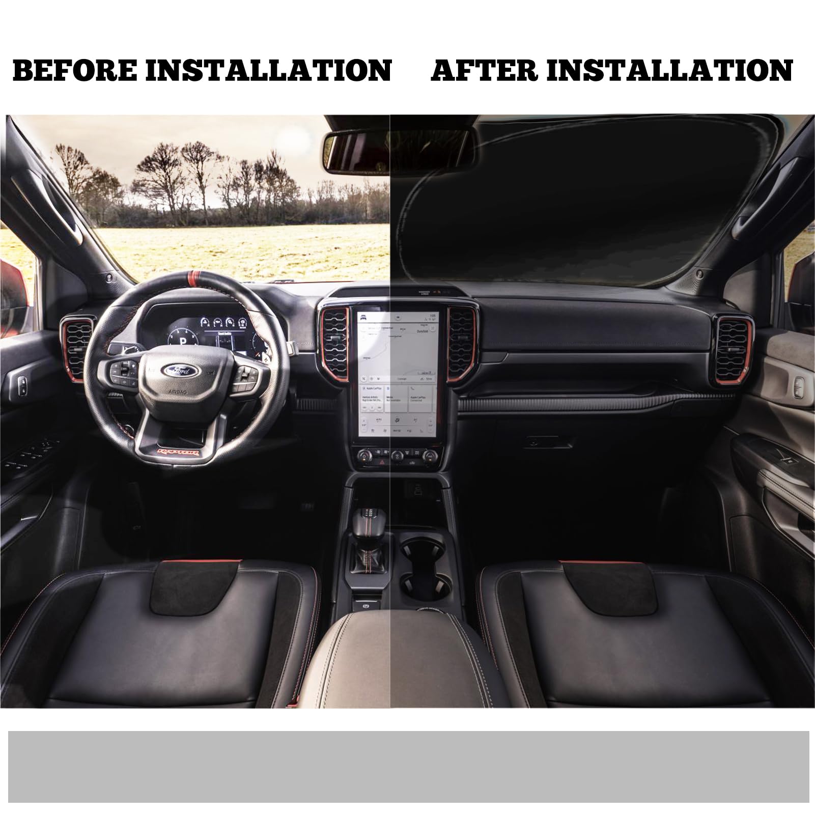 For 2024 Mustang Mach-E Windshield Sunshade Sun Shade-For 2021-2024 Ford Mustang Mach-E Windshield Cover Front Window Sun Visor