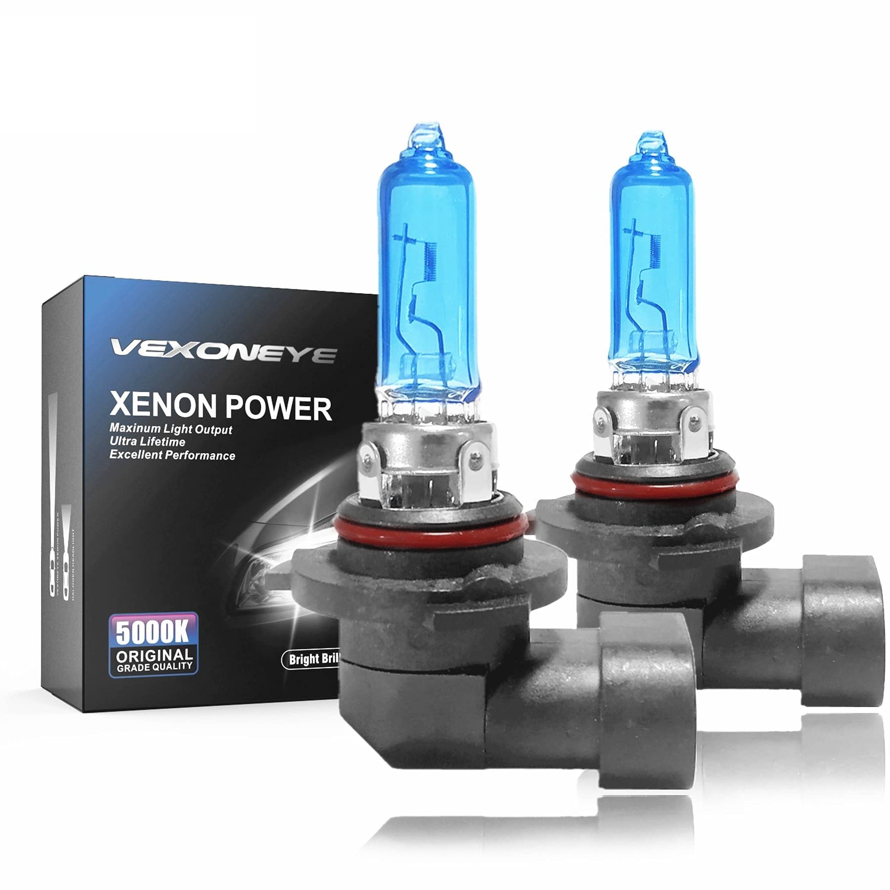 Vexoneye 9005/Hb3 Halogen Headlight Bulb 12V 60W 5000K White Lights Bulbs Headlamp Super Bright