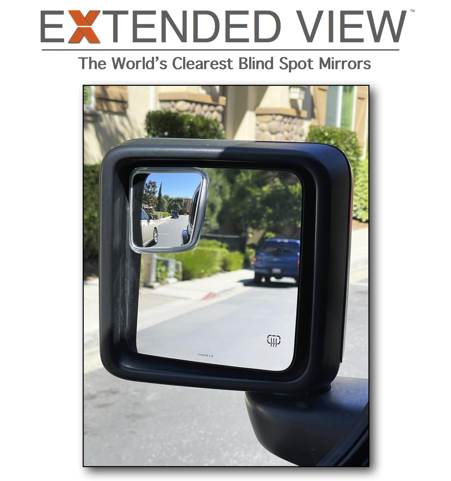 Custom Blind Spot Mirrors- Compatible with 2007-Present Jeep Wrangler | blind spot mirrors compatible with Jeep Wrangler JK and