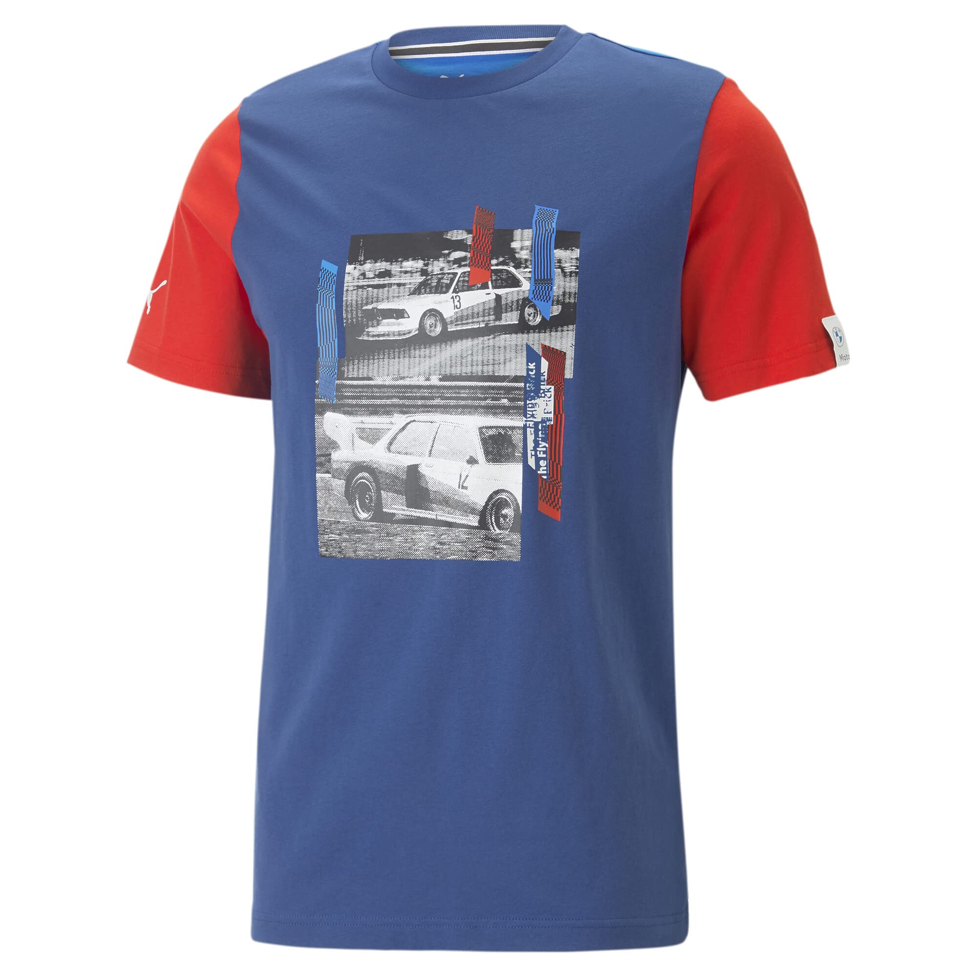 PUMA Men's Standard BMW M Motorsport Graphic Tee, Pro Blue-M Color 23, X-Large
