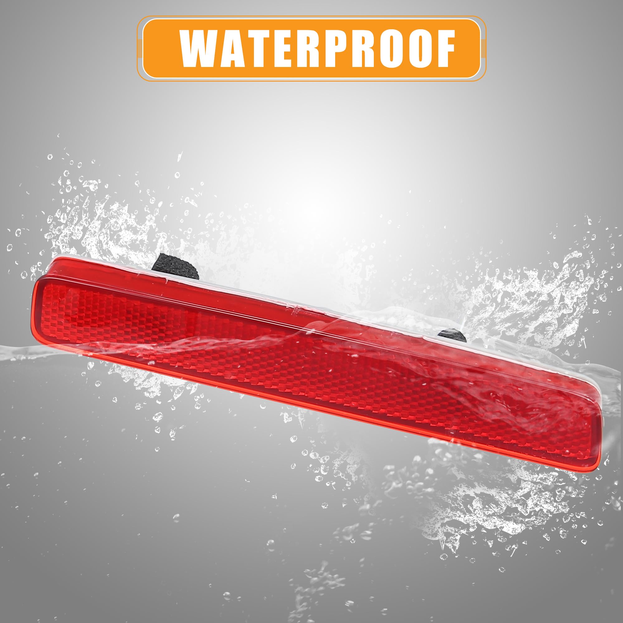 X Autohaux 1 Pair Rear Bumper Reflector Side Marker For Toyota Prius 2014-2019 Bumper Reflector Strip No.81920-47010/81910-47010