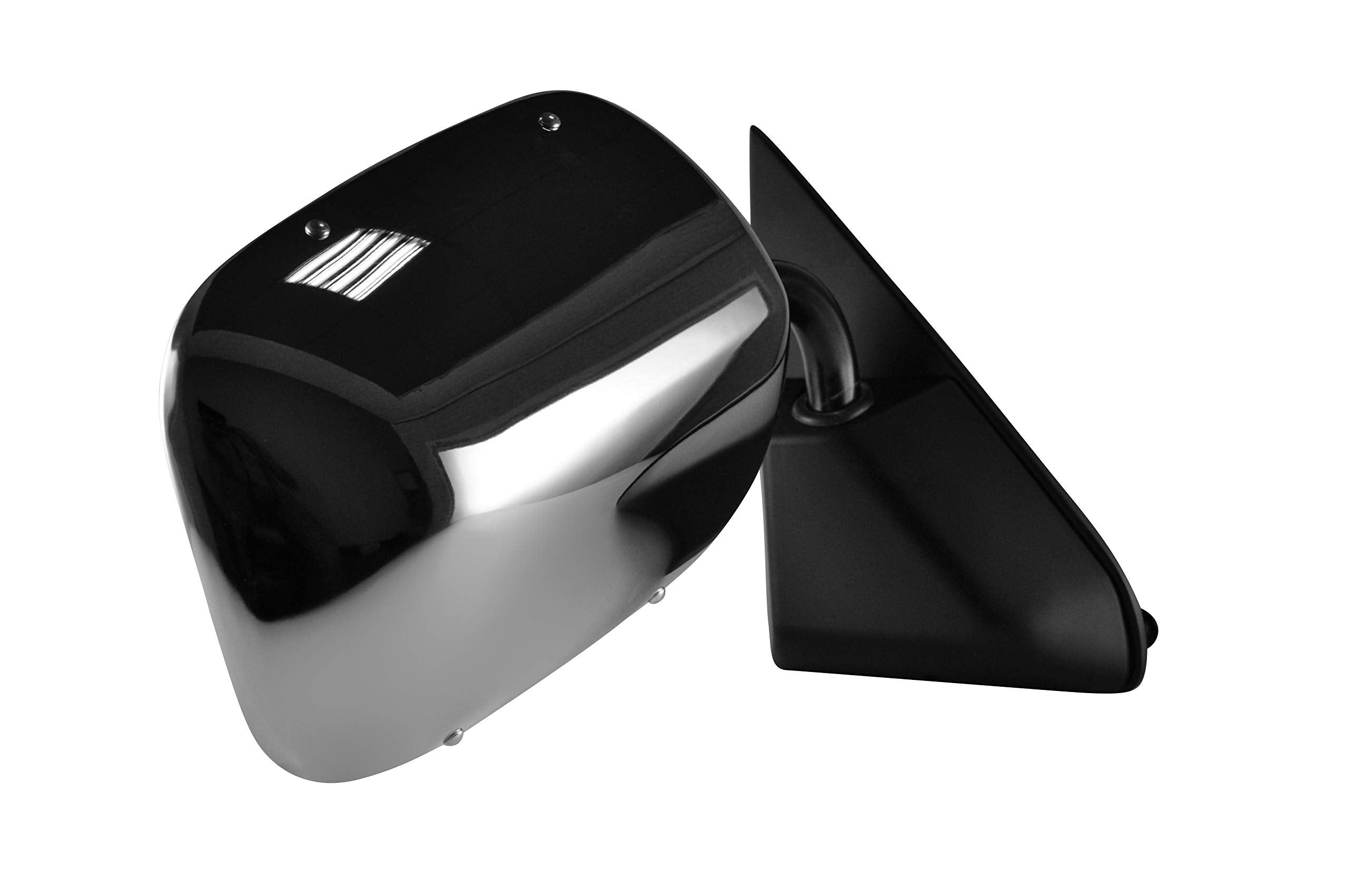 Dependable Direct Passenger Side Chrome Mirror for 88-00 C/K 1500 Chevy GMC Truck Suburban Manual Folding - Parts Link Number GM