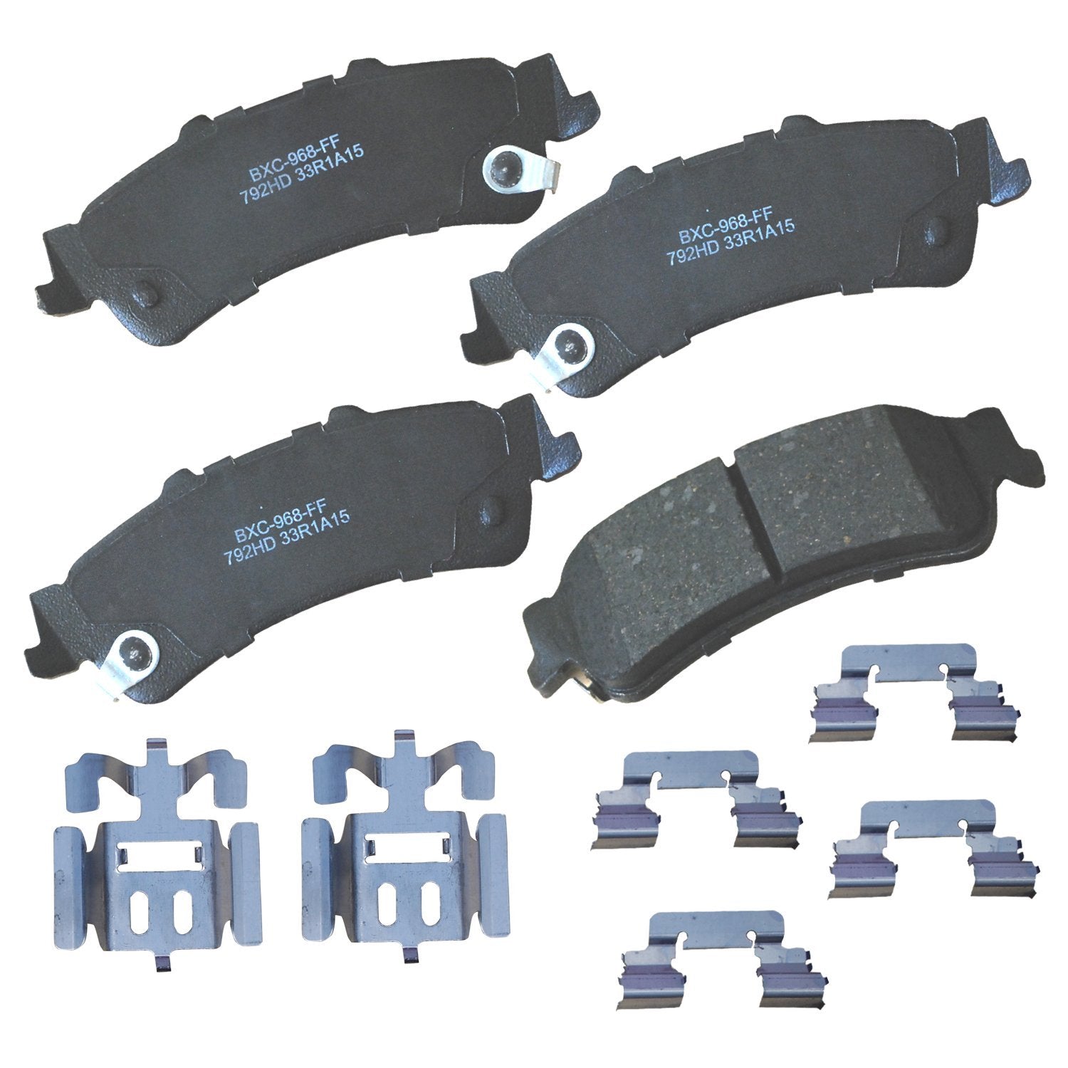 Bendix Premium Sbc792Hd Ceramic Rear Brake Pads For Select Models Cadillac Deville, Dts, Chevrolet Astro, Silverado 1500, 1500 C
