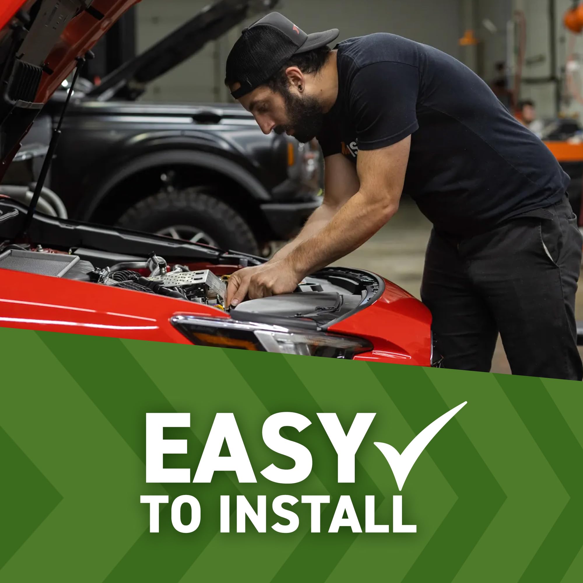 Mishimoto Mmsk-Bk Weighted Shift Knob, With 3 Thread Pitch Inserts To Fit Various Vehicle Models, Black Steel