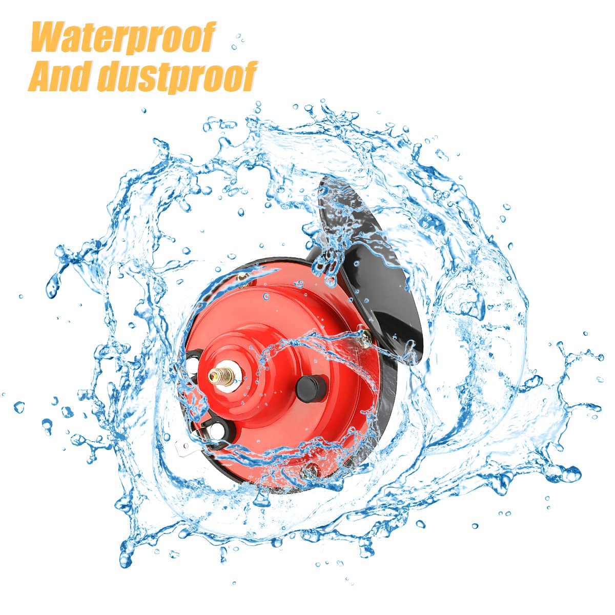 300Db Super Loud Train Horn, 2Pcs Car Air Electric Snail Double Horn, 12V Waterproof Air Horns Replacement Kit, Automotive Acces