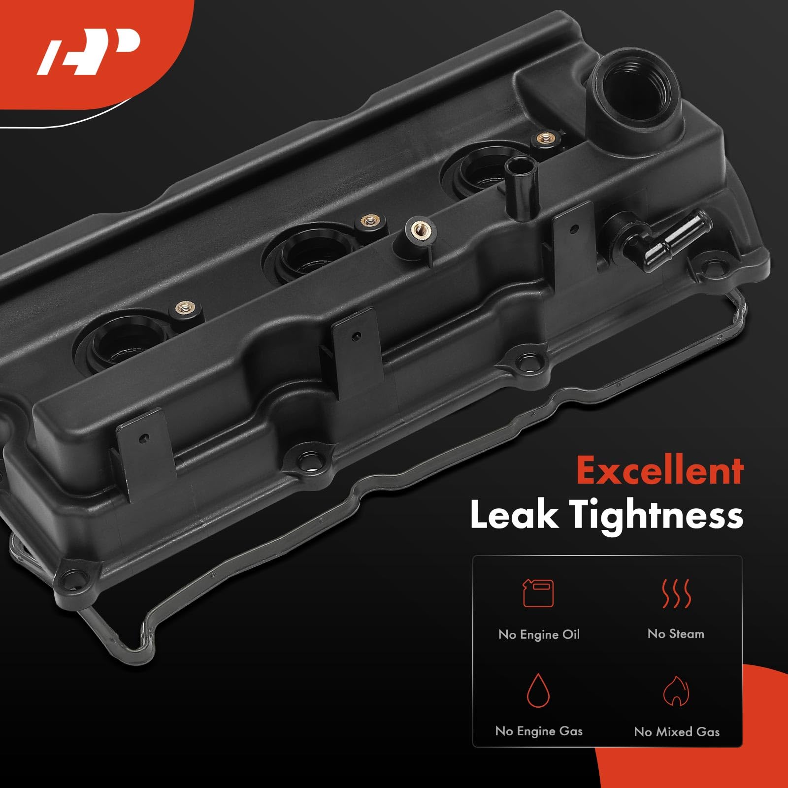 A-Premium Pair [2] Left Right Engine Valve Covers, with Gasket & Oil Filler Cap, Compatible with 2005-2019 Nissan - Frontier, Pa