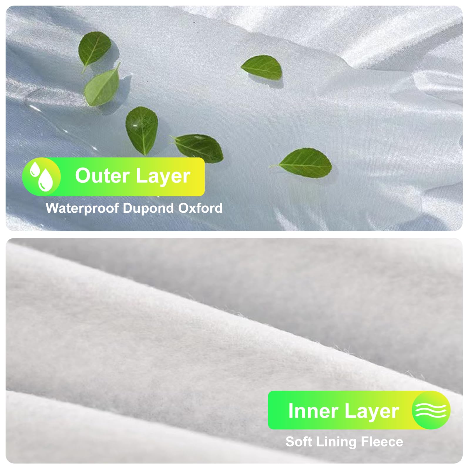 YINOK SUV Car Cover (175-190 inches) - Universal Fit, Waterproof, Dupont Oxford, All Weather, Hail Protector, Sun Protection, Do