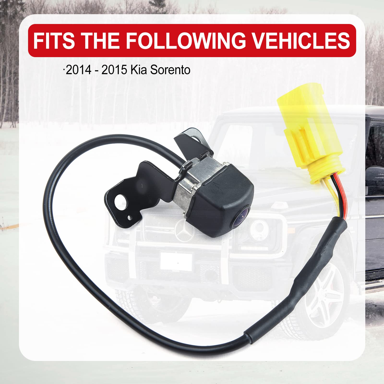 Rear View Backup Camera Compatible With Kia Sorento 2014 2015 Replaces 95760-2P600 95760-2P600Fff