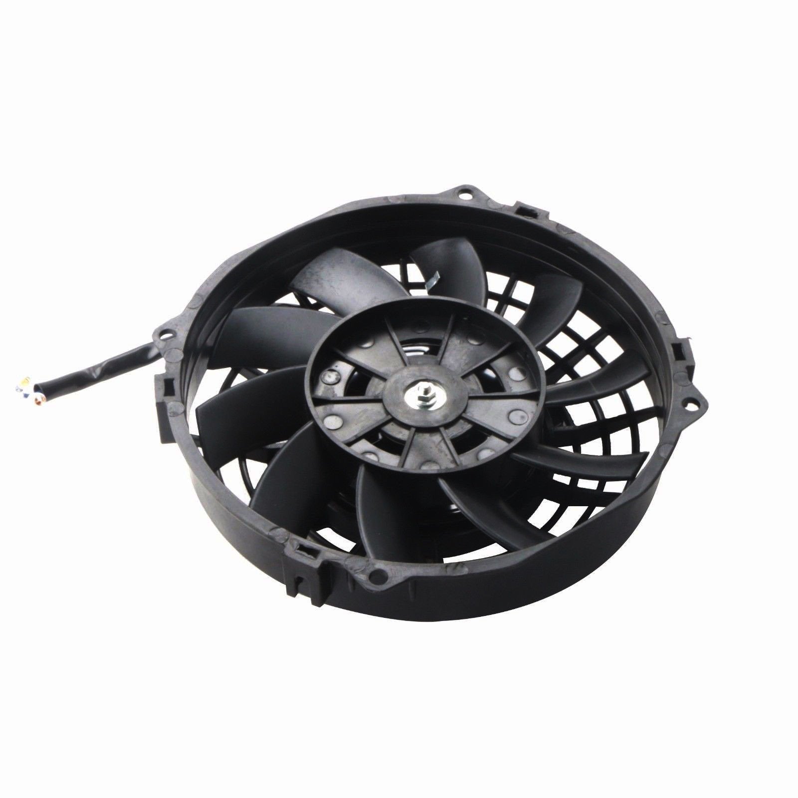 Mostplus Black Universal Electric Radiator Slim Fan Push/Pull 12V + Mounting Kit(7 Inch) Set Of 2