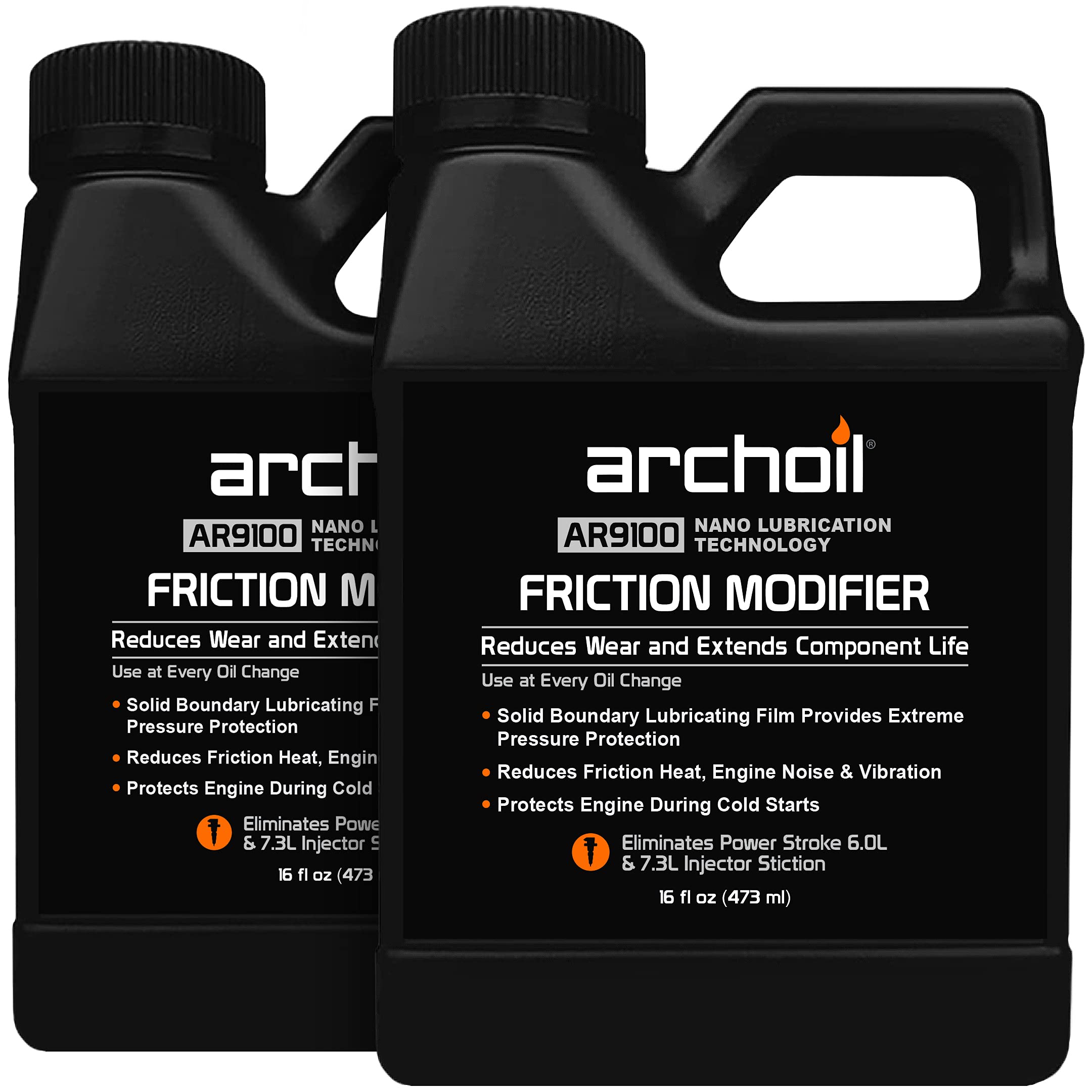 Archoil Ar9100 Friction Modifier Value Pack - Two 16Oz Bottles Of Ar9100 For Two Powerstroke Treatments