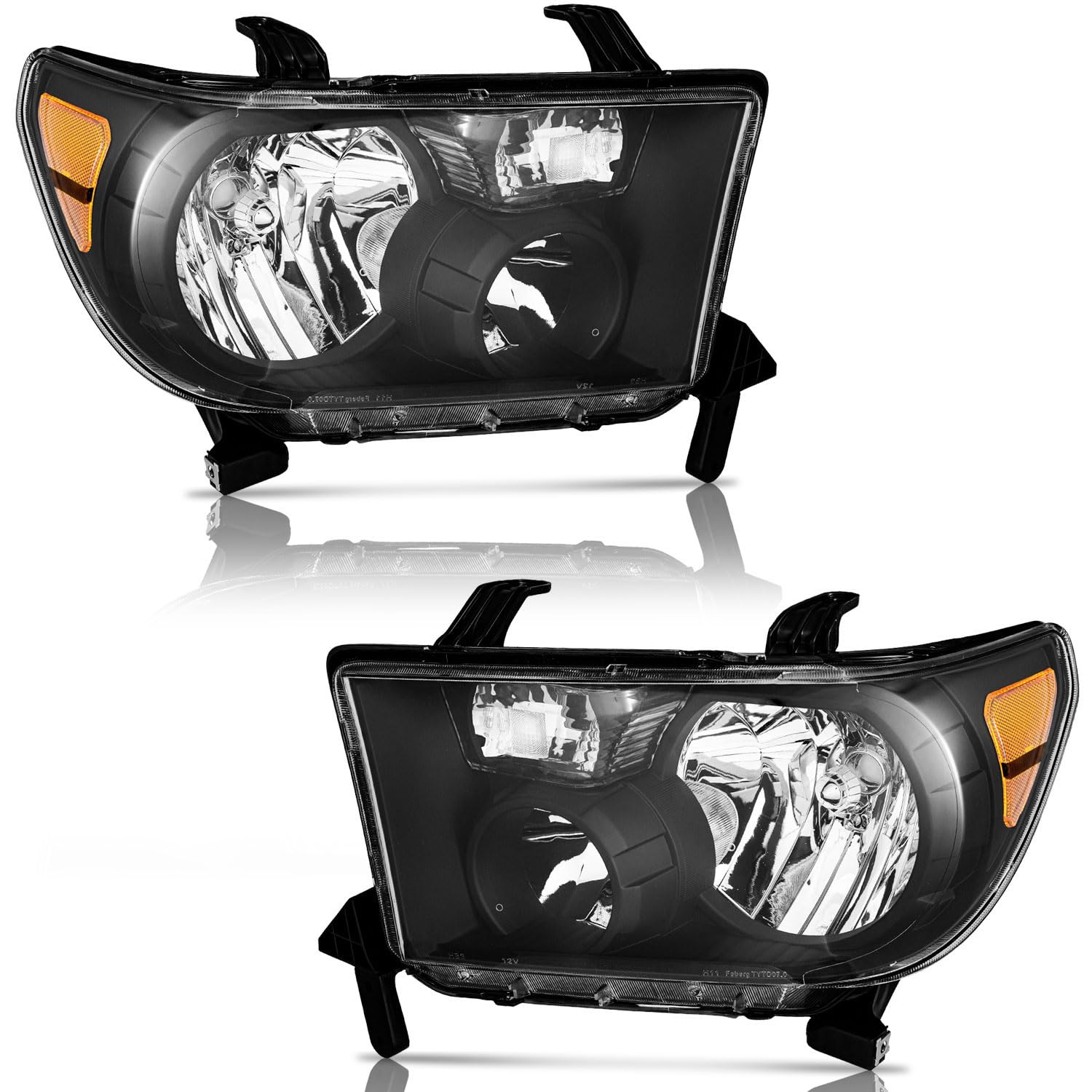 Weelmoto For 2007-2013 Toyota Tundra Headlights Assembly For 07 08 09 10 11 12 13 Toyota Tundra Headlight Replacement Automotive