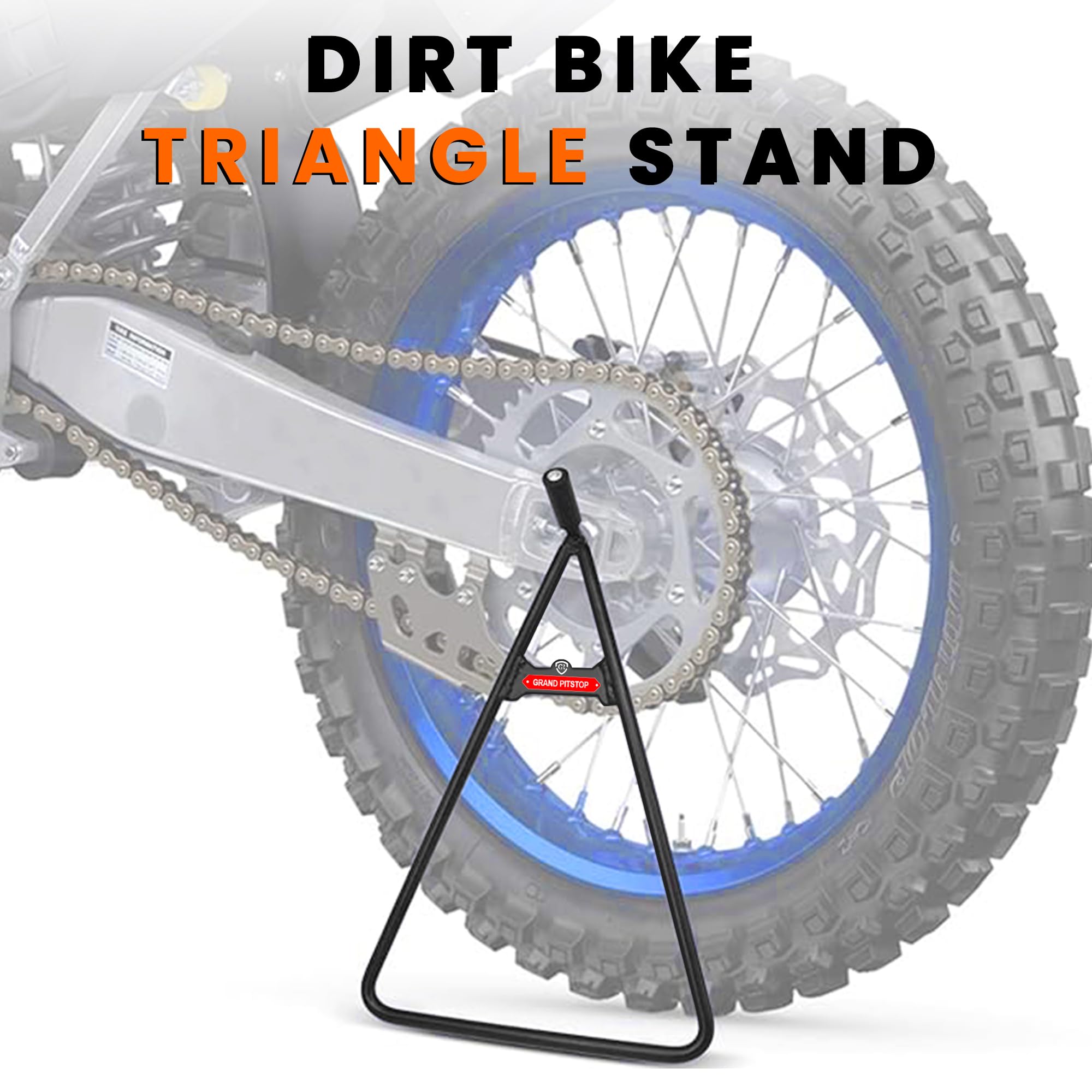 Grand Pitstop Motorcycle & Powersports Maintainence Stand Dirt Bike Triangle Stand Motorcycle Stand Kickstand For 80-500Cc Dirtb