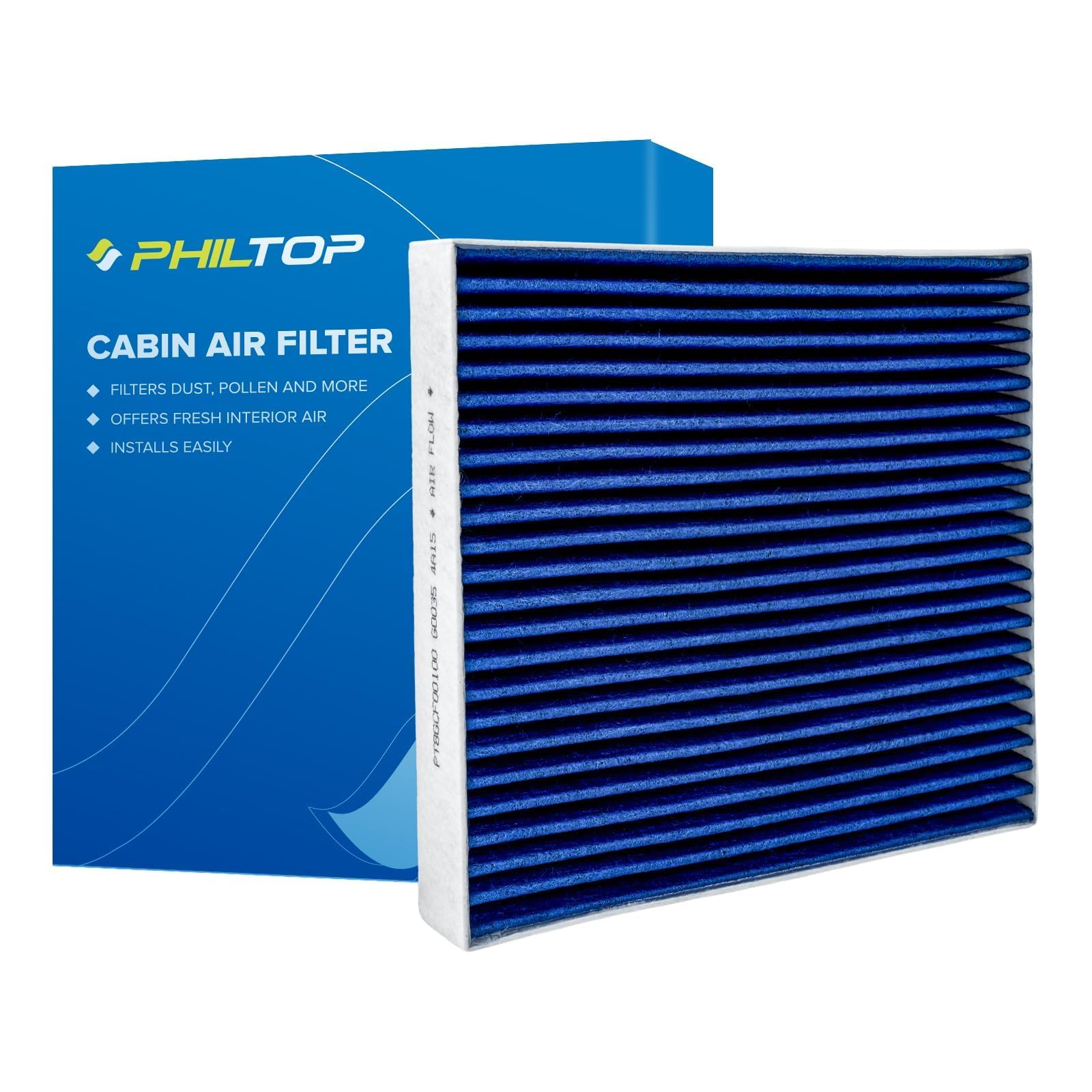 Philtop Cabin Air Filter, Replacement For Cf10285 Cp285 Camry, Rav4, Highlander, Corolla, 4Runner, Tundra, Prius, Sienna, Premiu