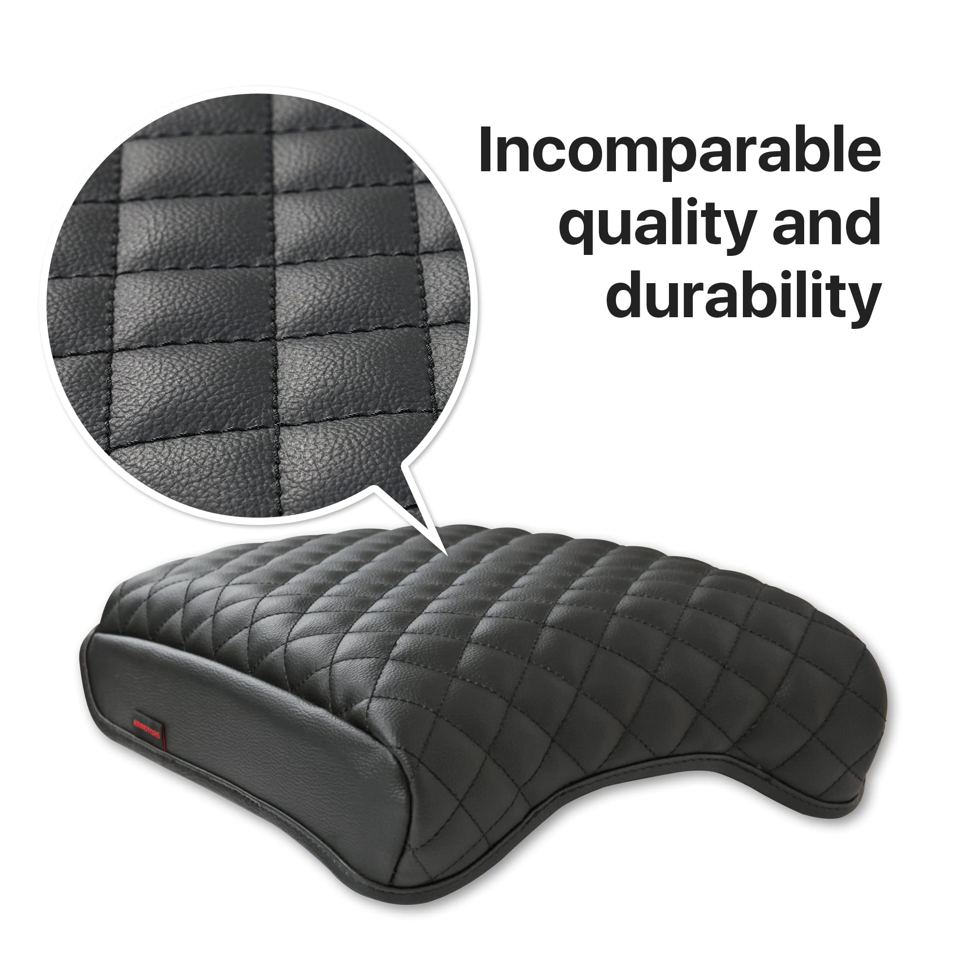 Kmmotors Mdx(2014~2020) Center Console Cover, Armrest Cushion, Vegan Leather, Car Accessories, Car Gadgets (Mdx 2014~2020, Black