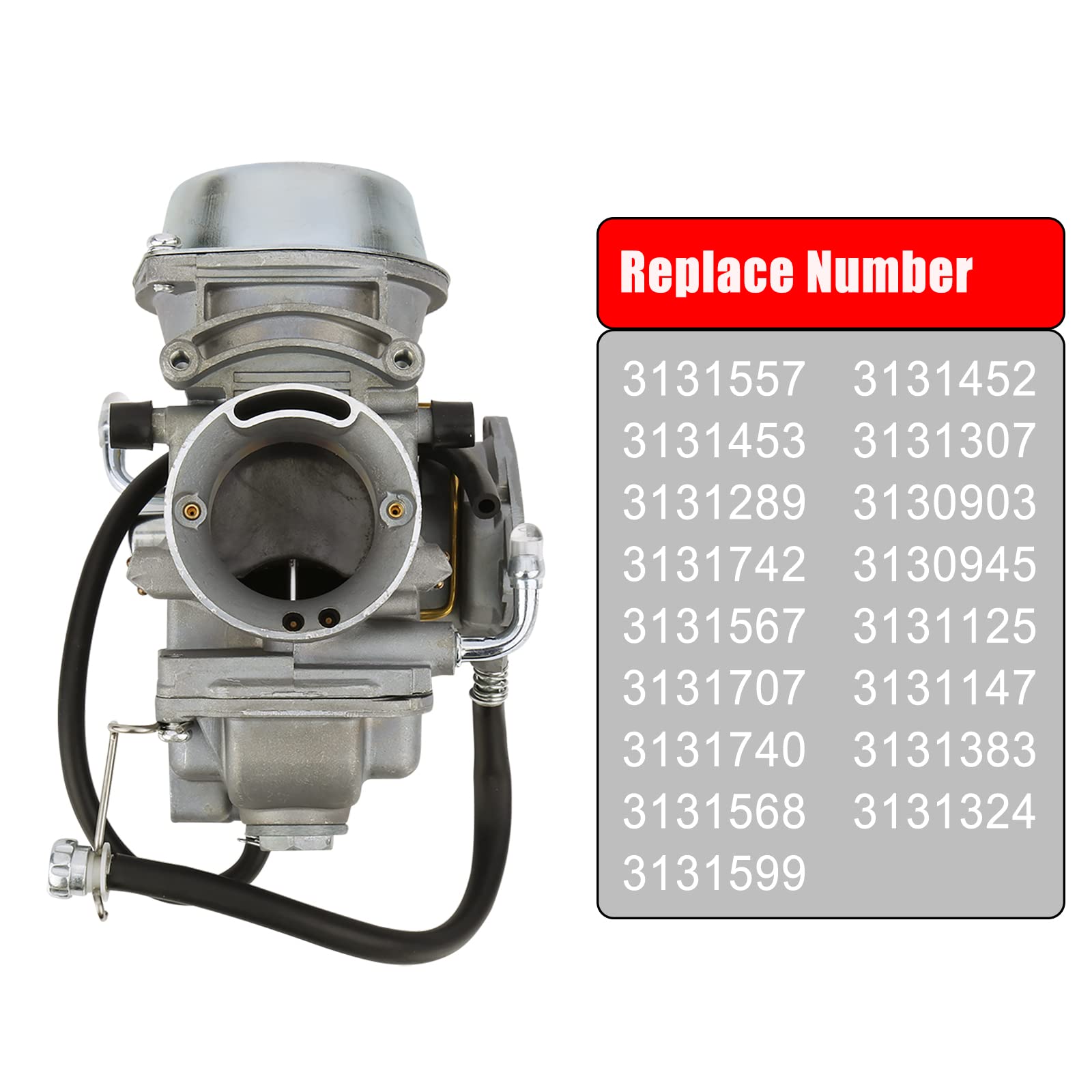 Sportsman 500 Carburetor Carb Fits Polaris Sportsman 500 HO 2001-2013, Scrambler 500 1997-2012, Worker 500, ATP 500, Trail Boss