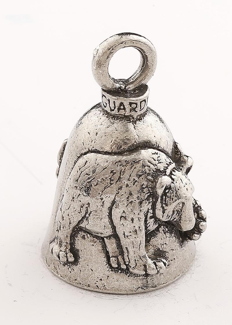 Guardian Bell Bear Good Luck Bell W/Keyring & Black Velvet Gift Bag | Motorcycle Bell | Lead-Free Pewter | Good Luck Gift To Fri