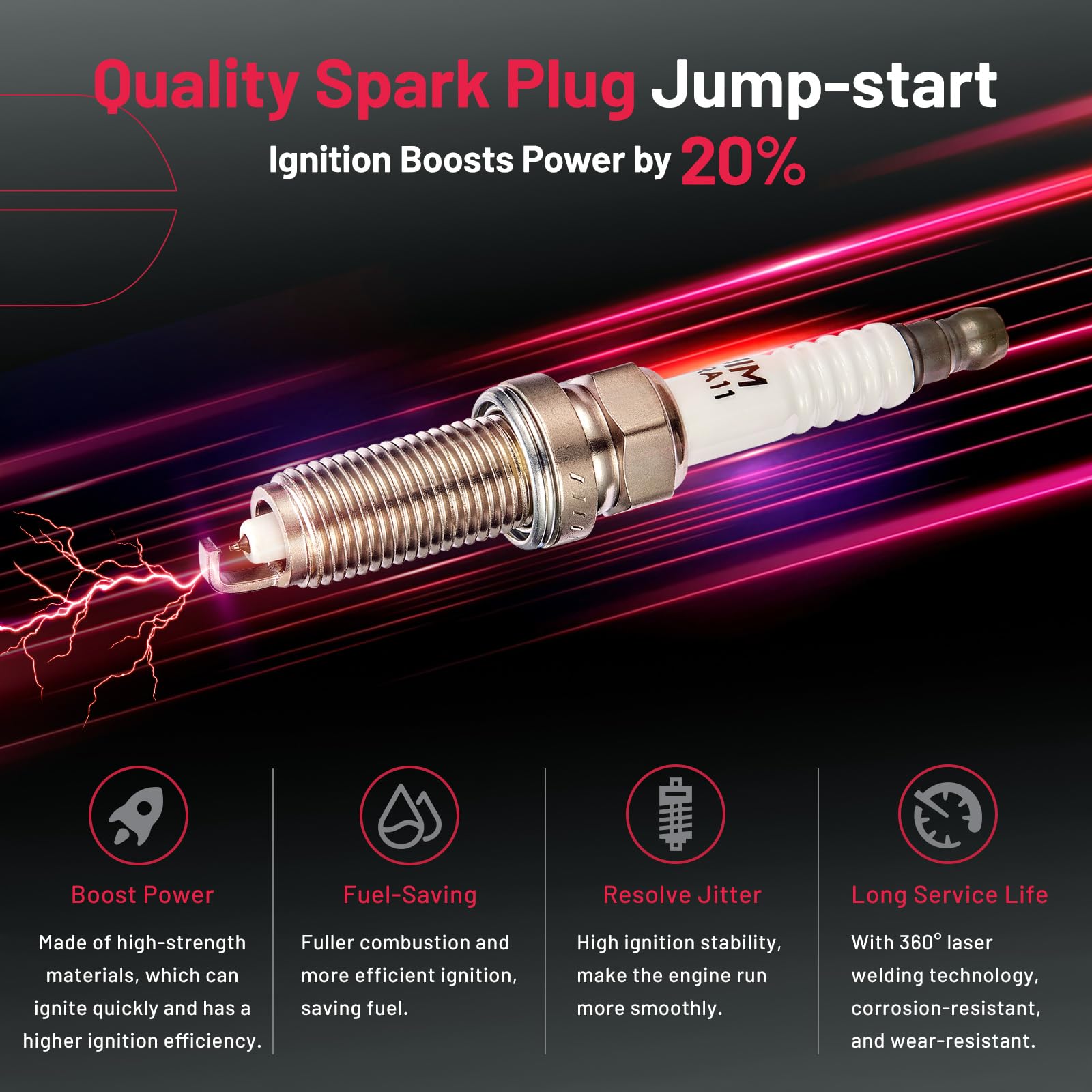 Bdfhyk Ignition Coil Pack And Iridium Spark Plugs Compatible With 2007-2019 Nissan Altima Versa Sentra Rogue Cube Nv200 Uf549 90