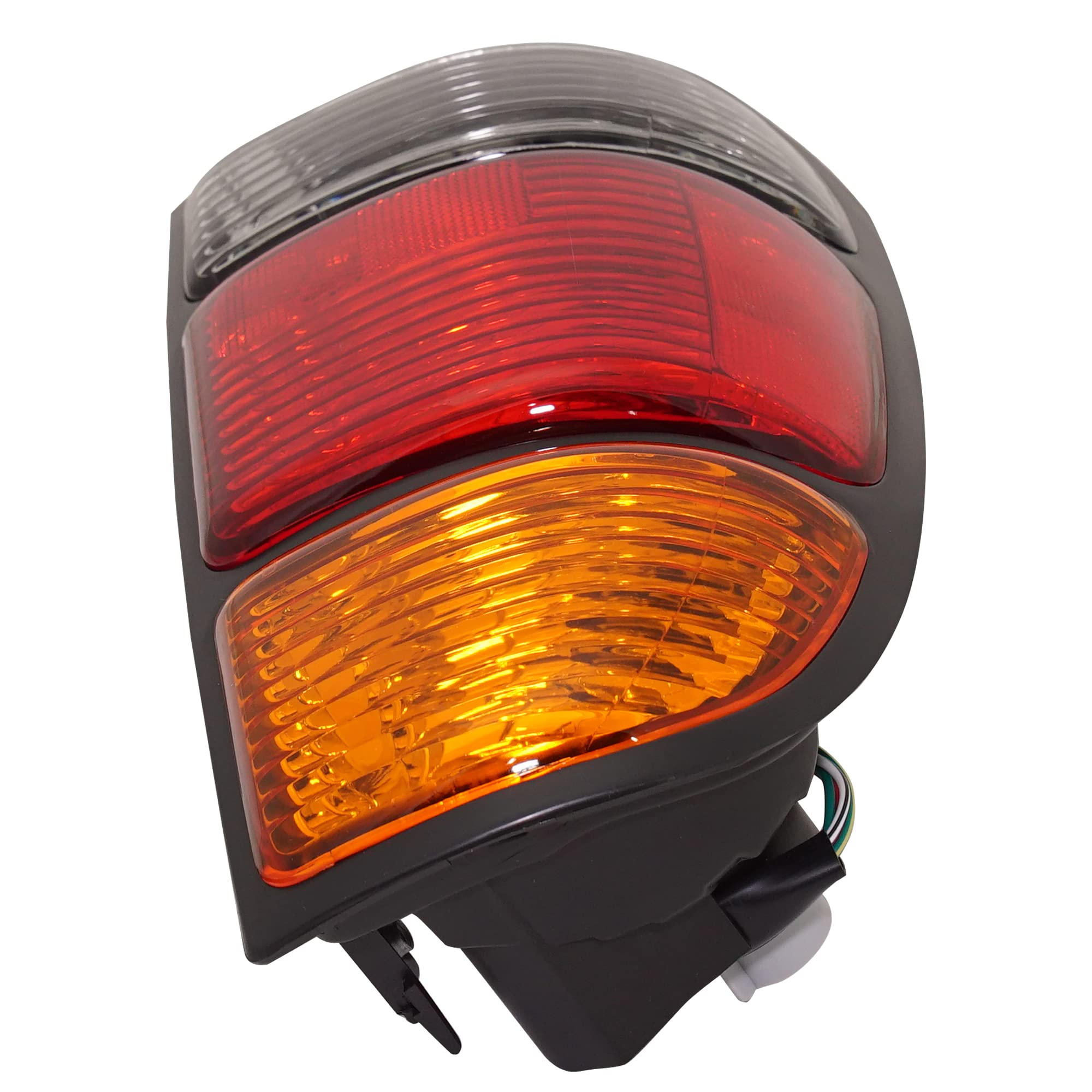 Evan Fischer Tail Light Compatible With 2000-2005 Toyota Tundra Assembly, Amber/Clear/Red Lens With Standard Bed, Regular And Ac