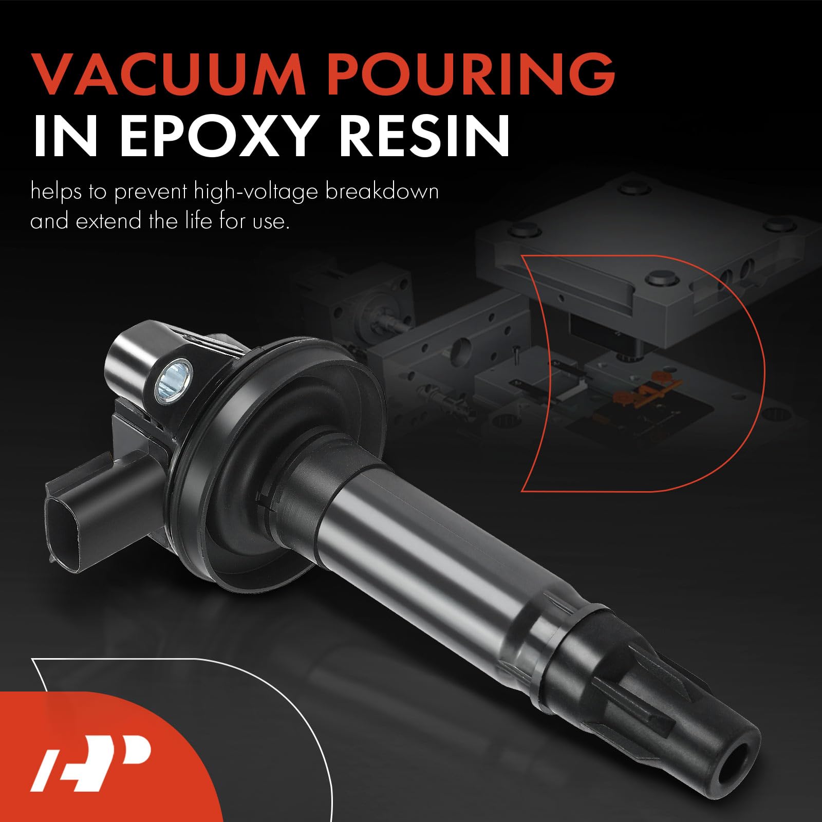 A-Premium Ignition Coil Pack Compatible With Ford Explorer F-150 Edge Fusion Mustang Taurus Lincoln Mks Mkx Mkt Mkz Sable 3.5L 3