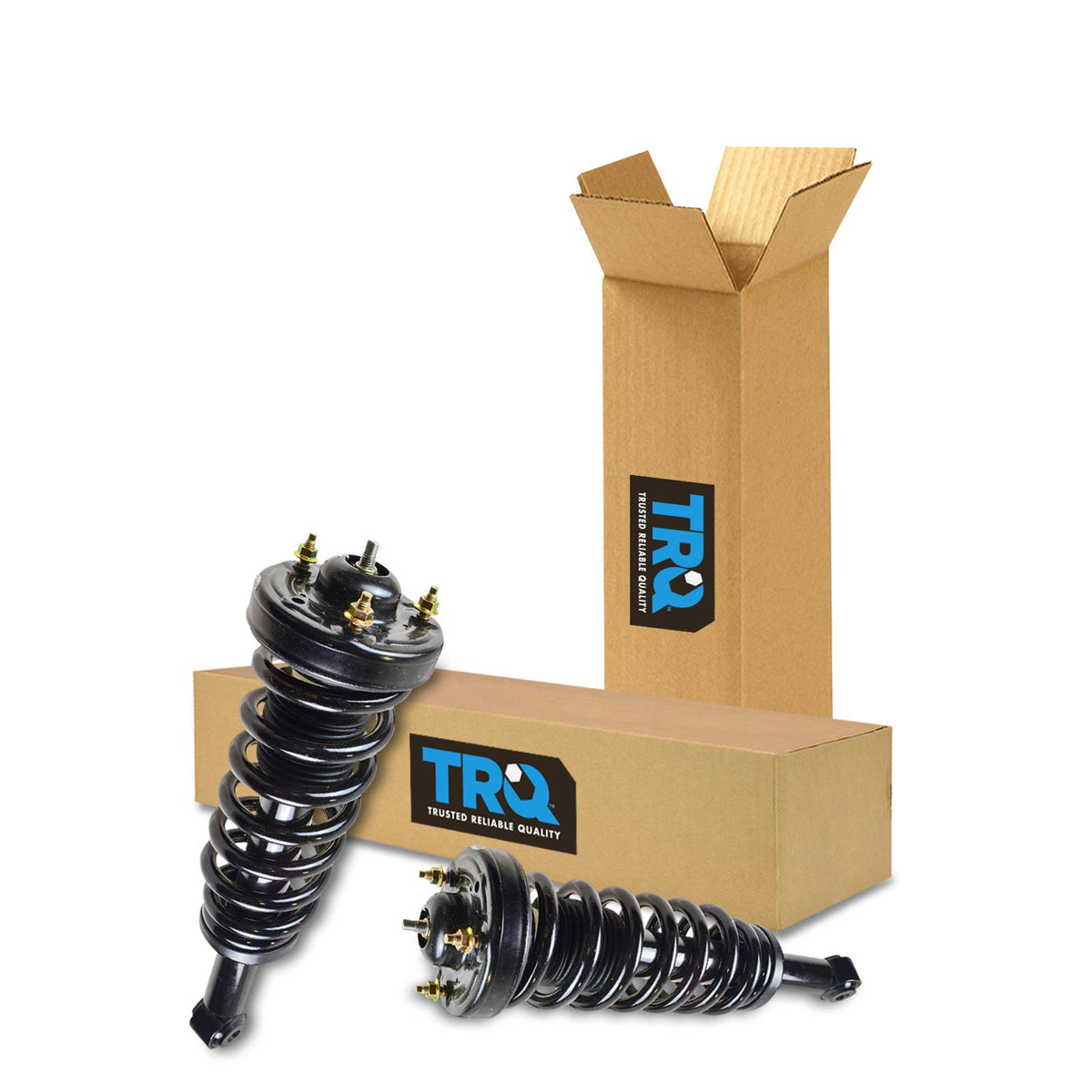 Trq Front Strut & Coil Spring Assembly Set Driver & Passenger Sides Compatible With 09-13 Ford F-150